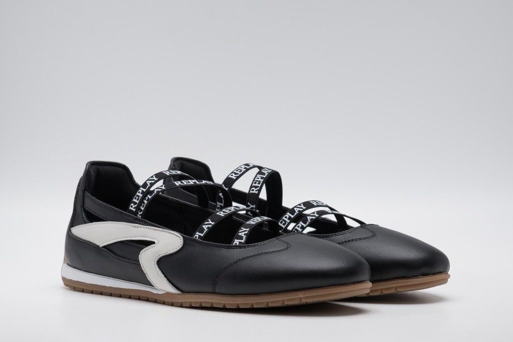 Replay Sneaker Ballerinas Slipper, Schlupfschuh mit elastischen Gummizügen
