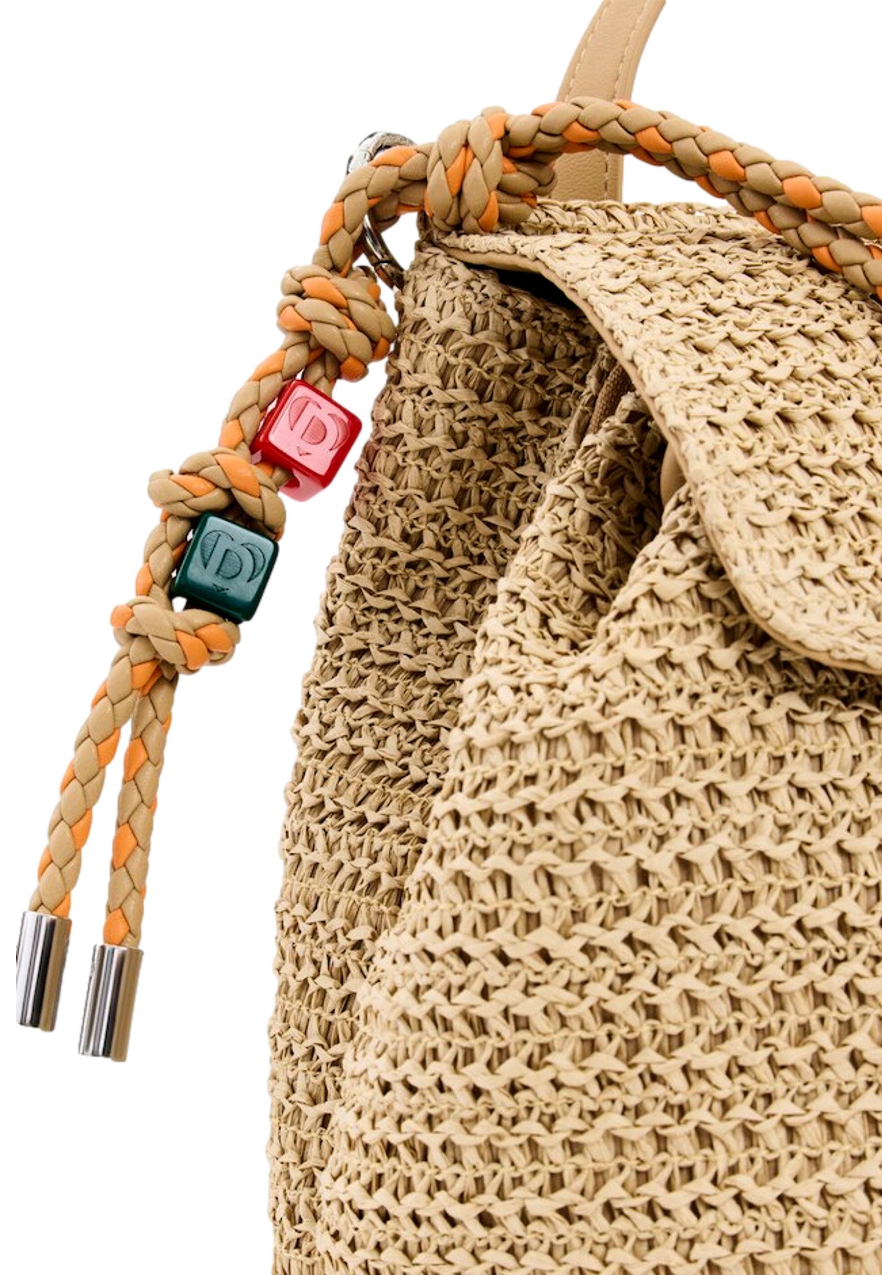 Desigual Rucksack Rucksack HALF LOGO RAFFIA Backpack (1-tlg)