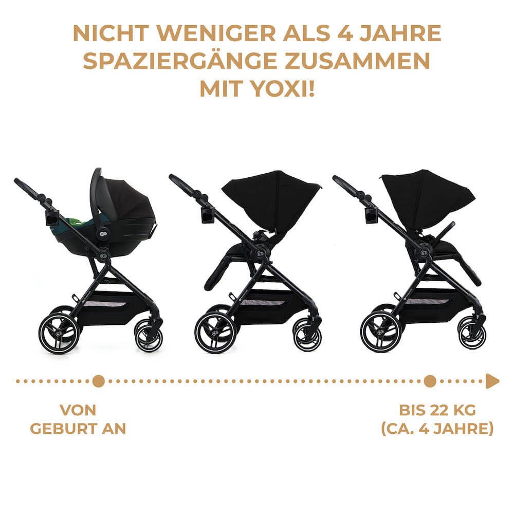 Kinderkraft Kombi-Kinderwagen Yoxi Kinderwagen