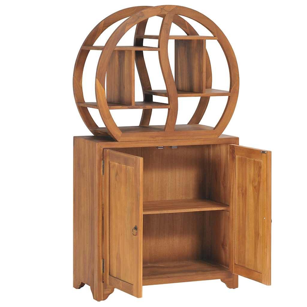 vidaXL Schranksystem Schrank mit Yin-Yang-Regal 70x30x130 cm Massivholz (1-St)
