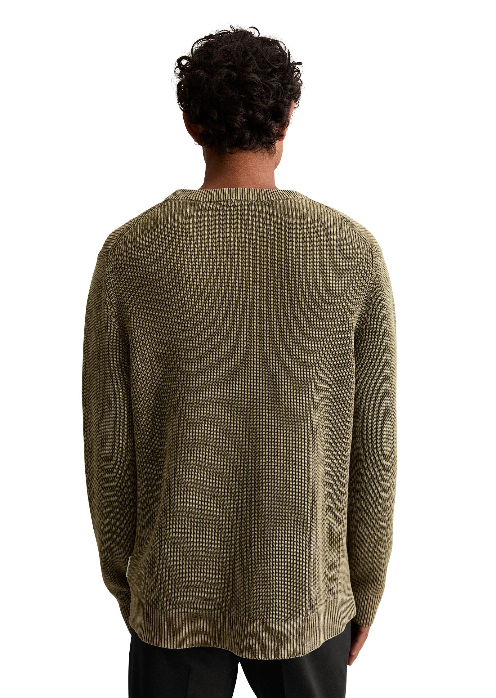 Marc O'Polo DENIM Rundhalspullover loose fit mit speziellem Farbeffekt günstig online kaufen