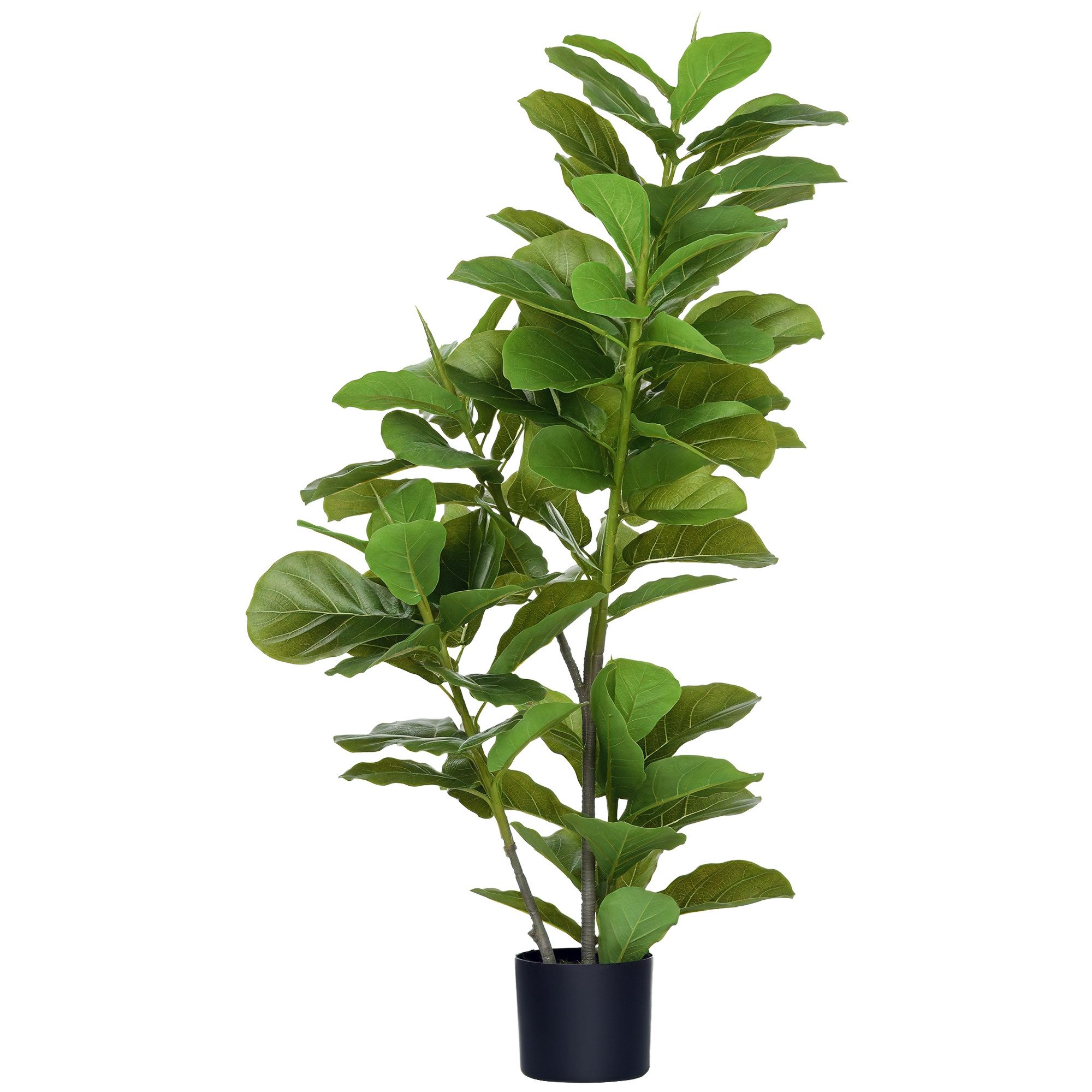 Kunstpflanze Kunstbaum für Wohnzimmer Ficus, HOMCOM, Höhe 110 cm, künstlich günstig online kaufen