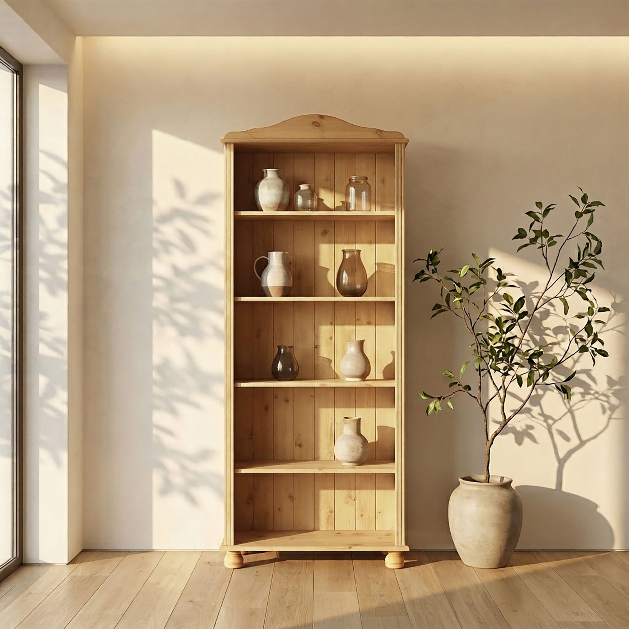 OTTO home Regal Mette, aus massivem Kiefernholz, in unterschiedlichen Größen und Farben