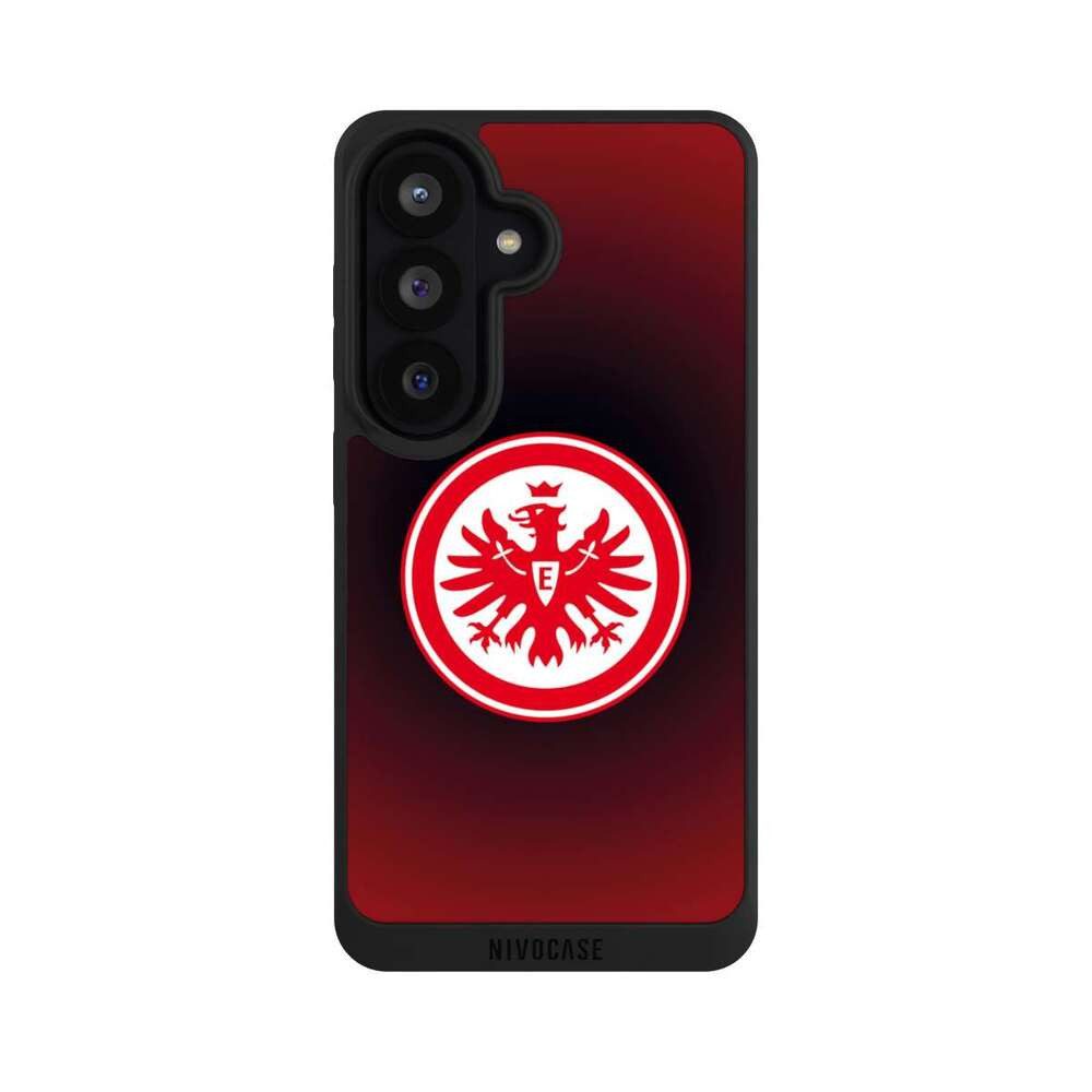 NIVOCASE Handyhülle Eintracht Frankfurt Offizielles Lizenzprodukt Wappen, Samsung Galaxy S26 Handyhülle Hülle NIVOpure Case Schwarz