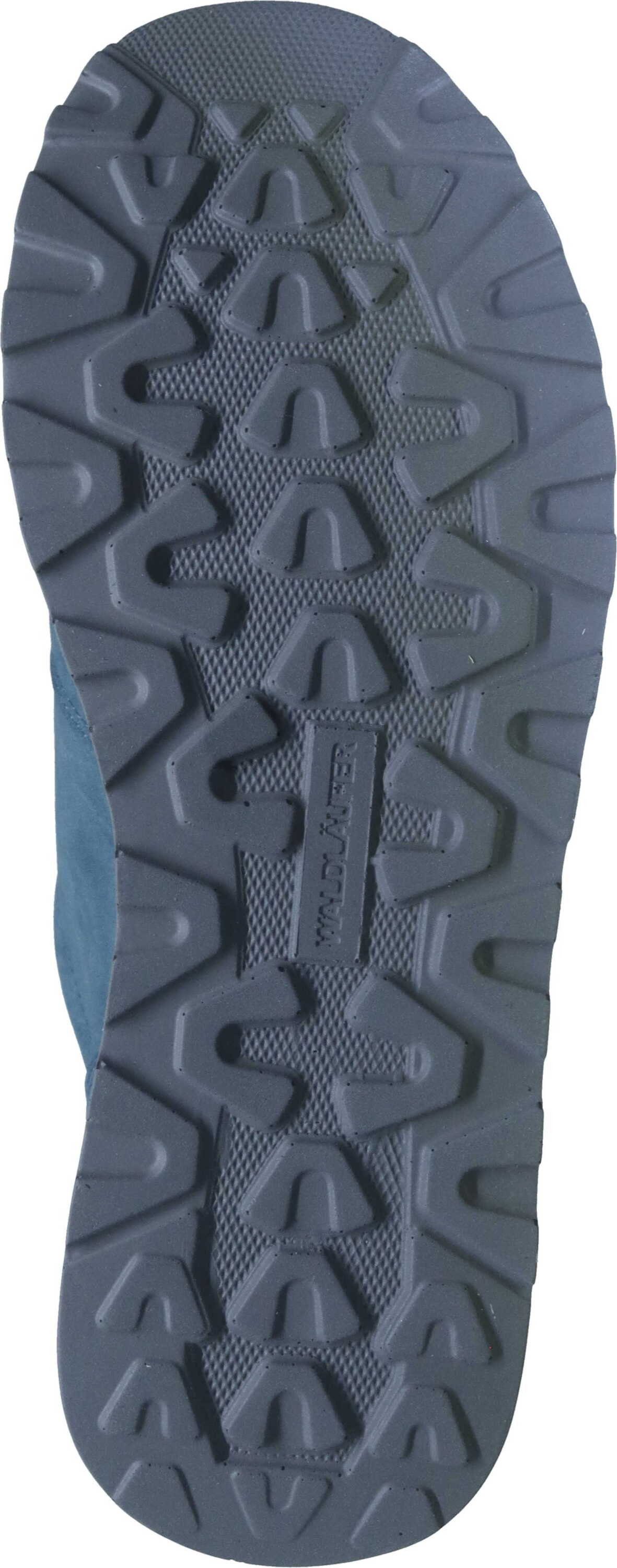 blau Waldläufer Stretch Schnürschuh aus Material Schnürer