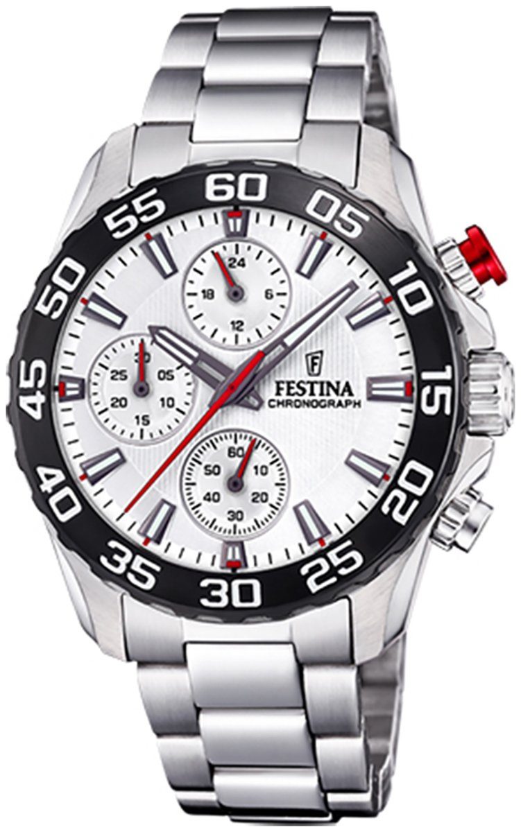 Festina Quarzuhr Festina Kinder Armbanduhr Edelstahlarmband silber Uhr Kinder Stahl, F20457/1 rund