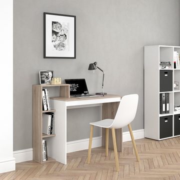 Vicco Schreibtisch Bürotisch Arbeitstisch PC-Tisch LEO Sonoma Weiß