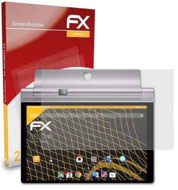 atFoliX Schutzfolie für Lenovo Yoga Tab 3 Pro 10, (2 Folien), Entspiegelnd und stoßdämpfend