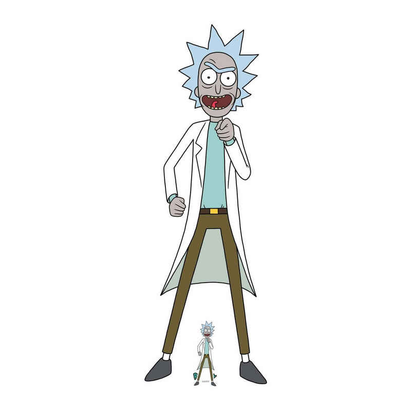 empireposter Dekofigur Rick and Morty - Rick Sanchez Scientist - Pappaufsteller - 71x195 cm