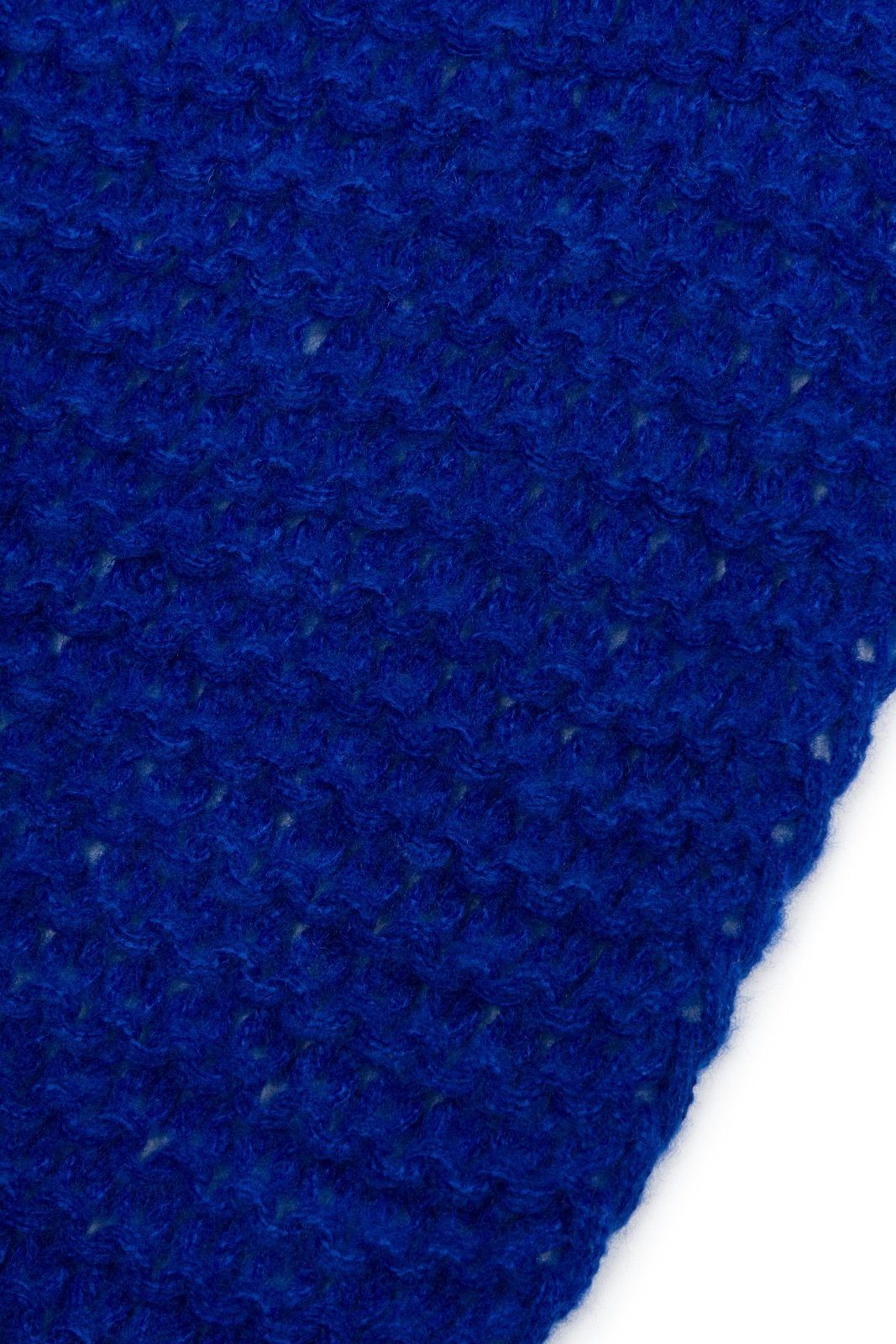 styleBREAKER Strickschal, (1-St), Langer Strick Blau Strickmuster mit Wellen Schal