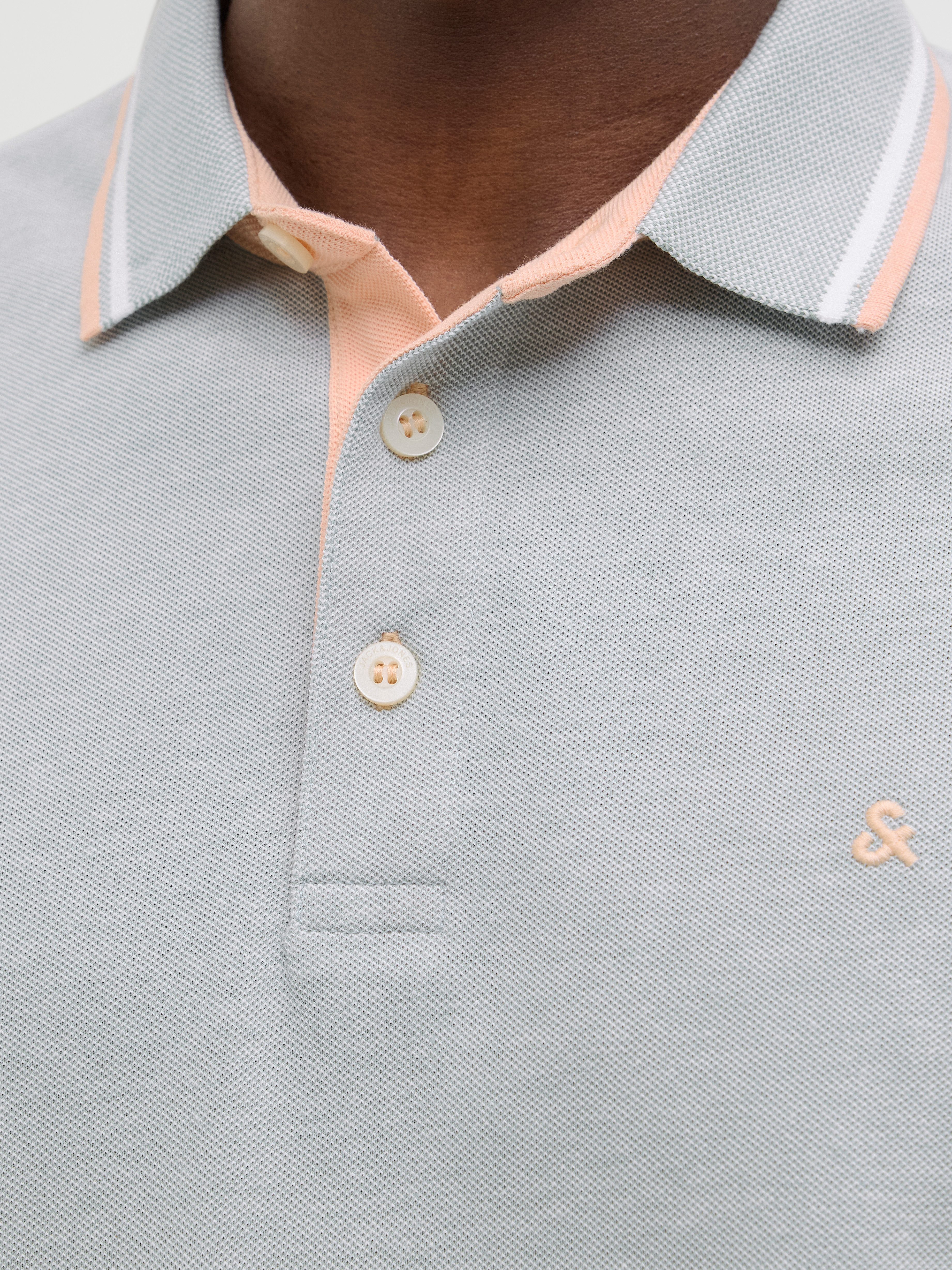 Jack & Jones Poloshirt JJEPAULOS POLO SS NOOS Baumwolle, slim fit