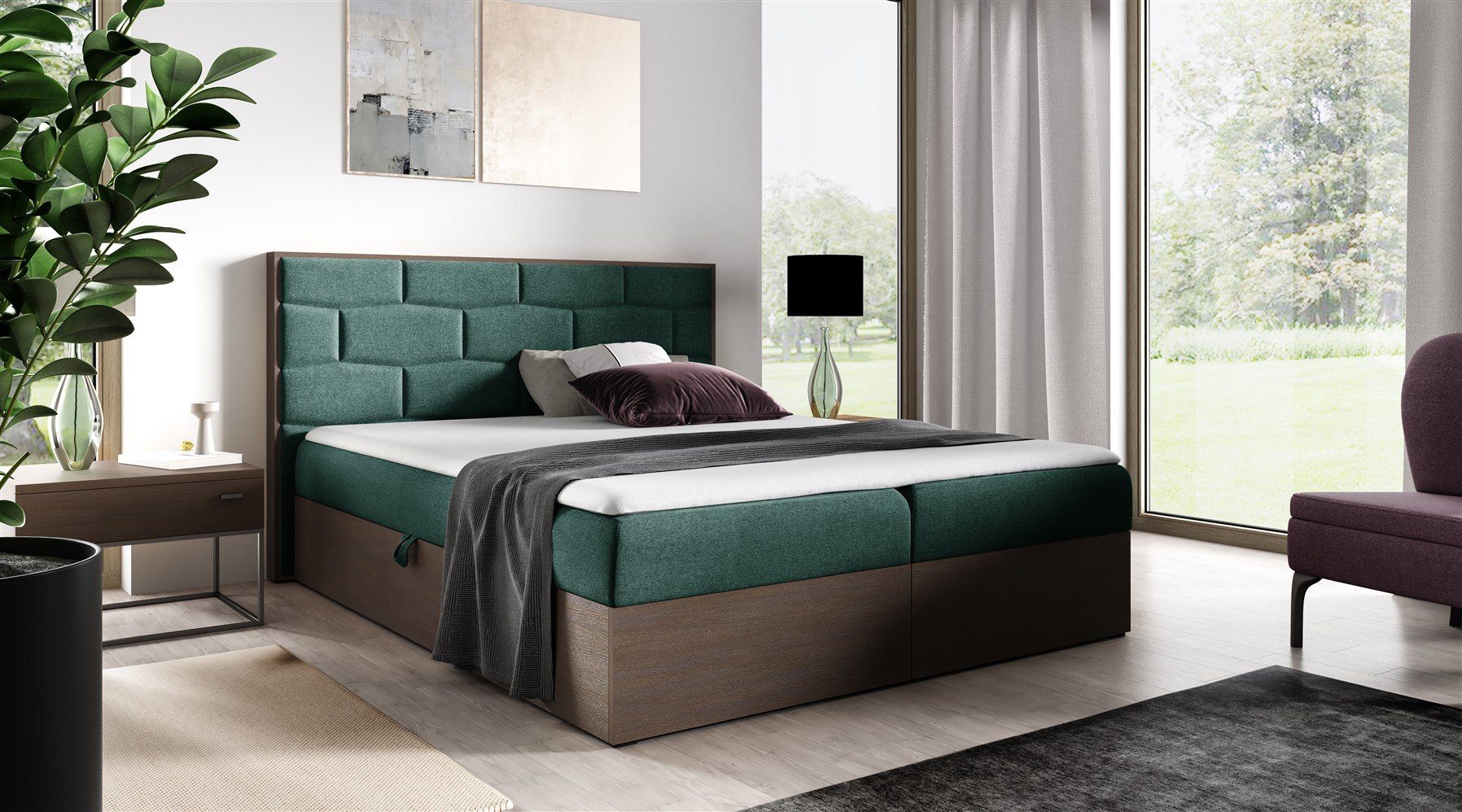 Fun Möbel Boxbett Schlafzimmerbett LAMBROS Überlänge günstig online kaufen