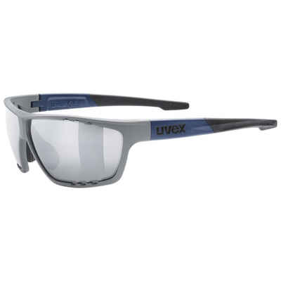 Uvex Sportbrille, (1-St), uvex Unisex – Erwachsene, sportstyle 706 Sportbrille rhino deep space mat/silver