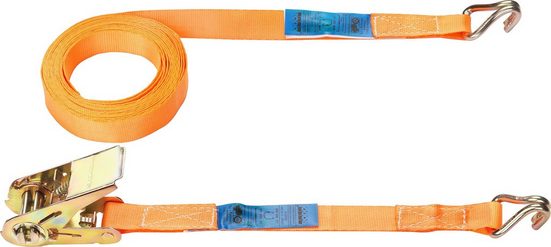 Connex Zurrgurt zweiteilig, mit Spannratsche und Spitzhaken, 500 cm