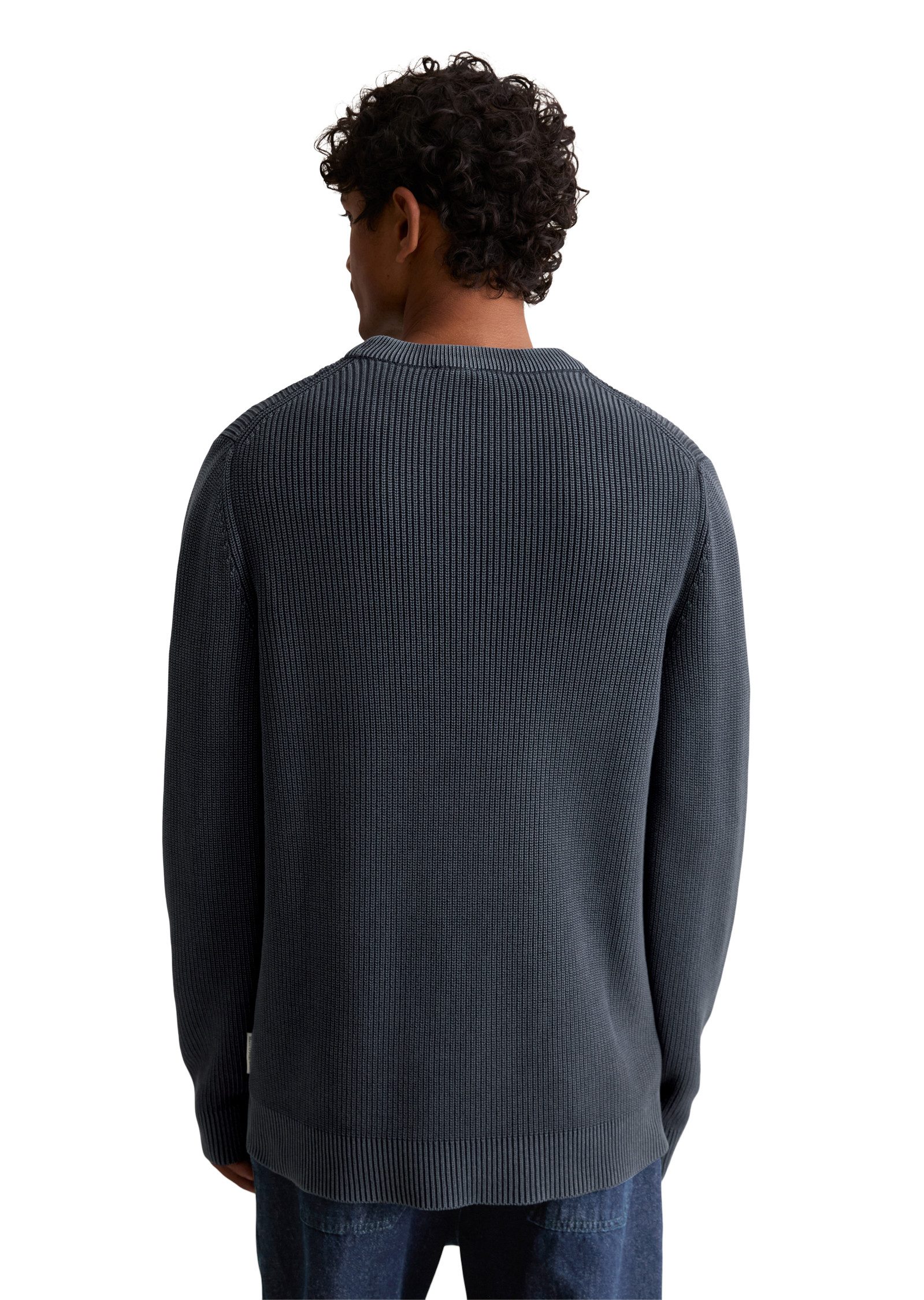 Marc O'Polo DENIM Rundhalspullover loose fit mit speziellem Farbeffekt