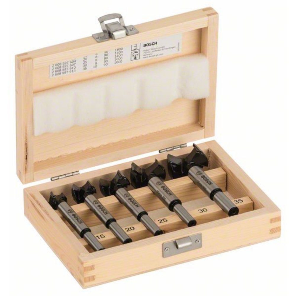 BOSCH Bohrersatz 2607018750 5-teilig - Kunstbohrer-Satz - grau