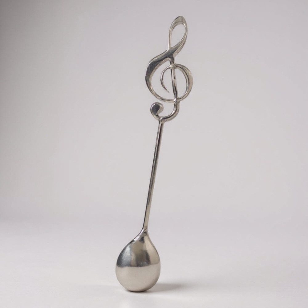 mugesh Teelöffel Löffel Violinschlüssel / Notenschlüssel, für Musiker