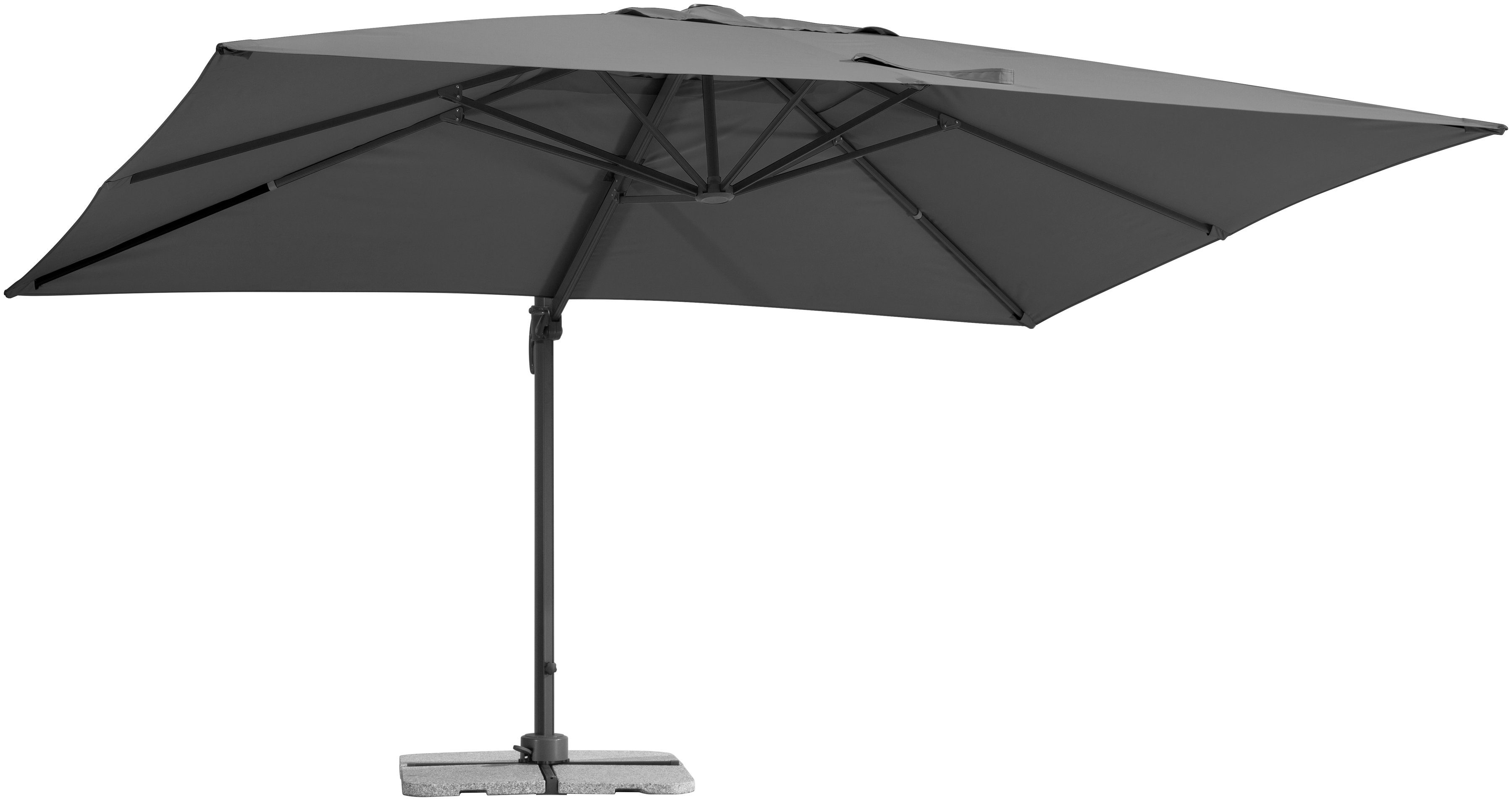 Schneider Schirme Ampelschirm Rhodos Grande, LxB: 300x400 cm, mit Schutzhülle und Schirmständer, ohne Wegeplatten – Bild 5 von 5
