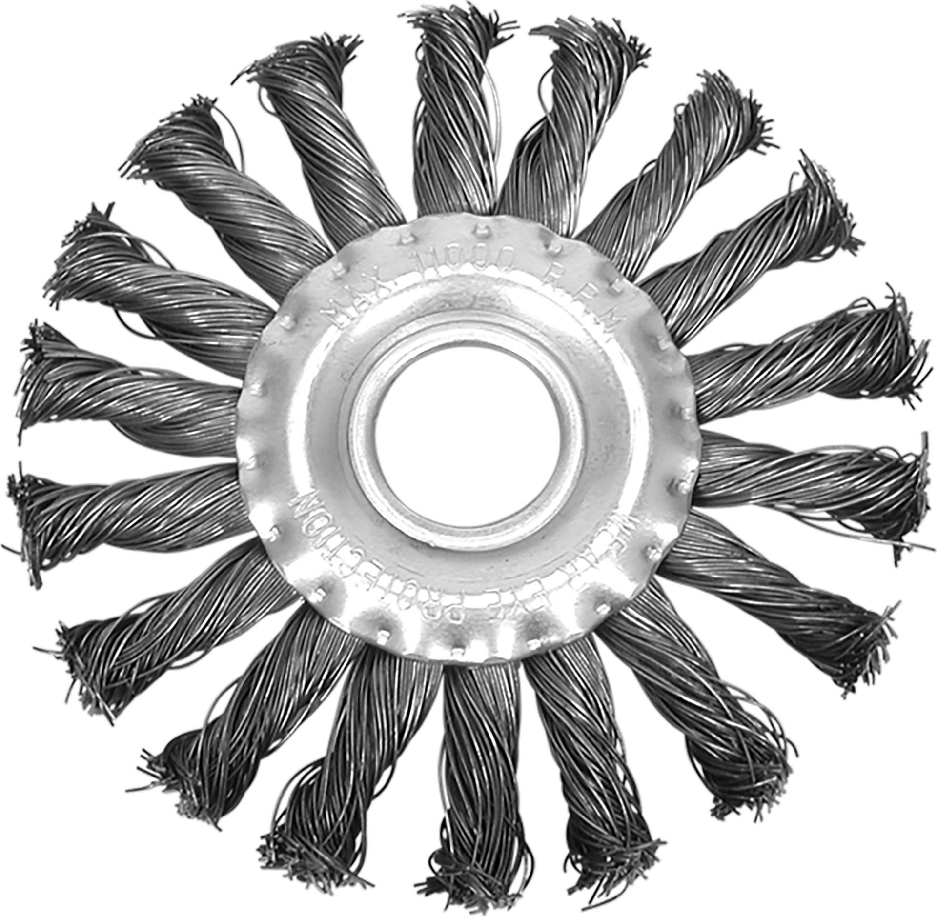 TRIZERATOP Drahtbürste Topfbürste 100 mm, geflochtener Draht, hohe Lebensdauer, für Elektrowerkzeuge, (Topfbürste 100 mm, geflochtener Draht, hohe Lebensdauer)