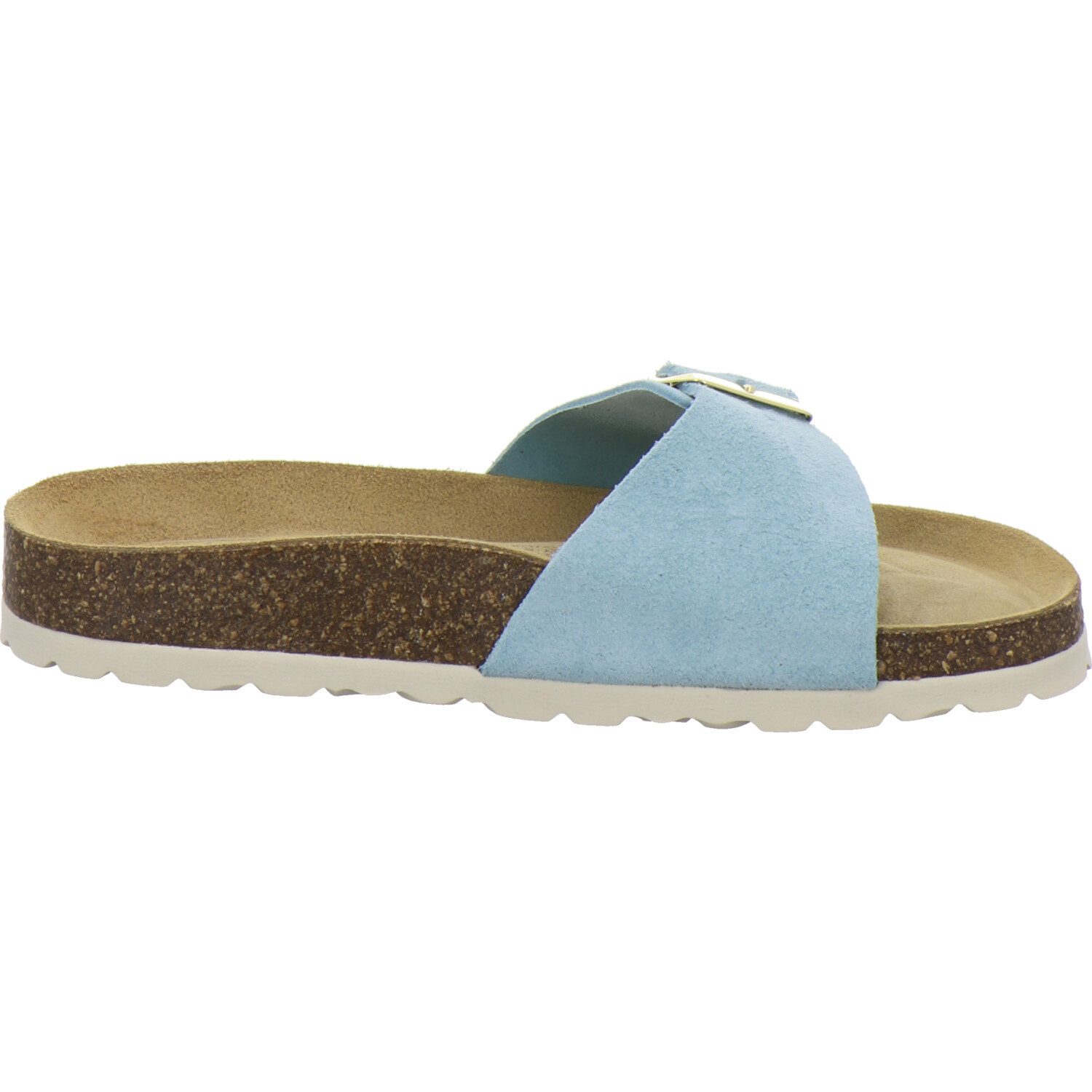 AFS-Schuhe 211241 Sommer Pantolette für Damen mit Fußbett, bequeme Sandalen aus Leder