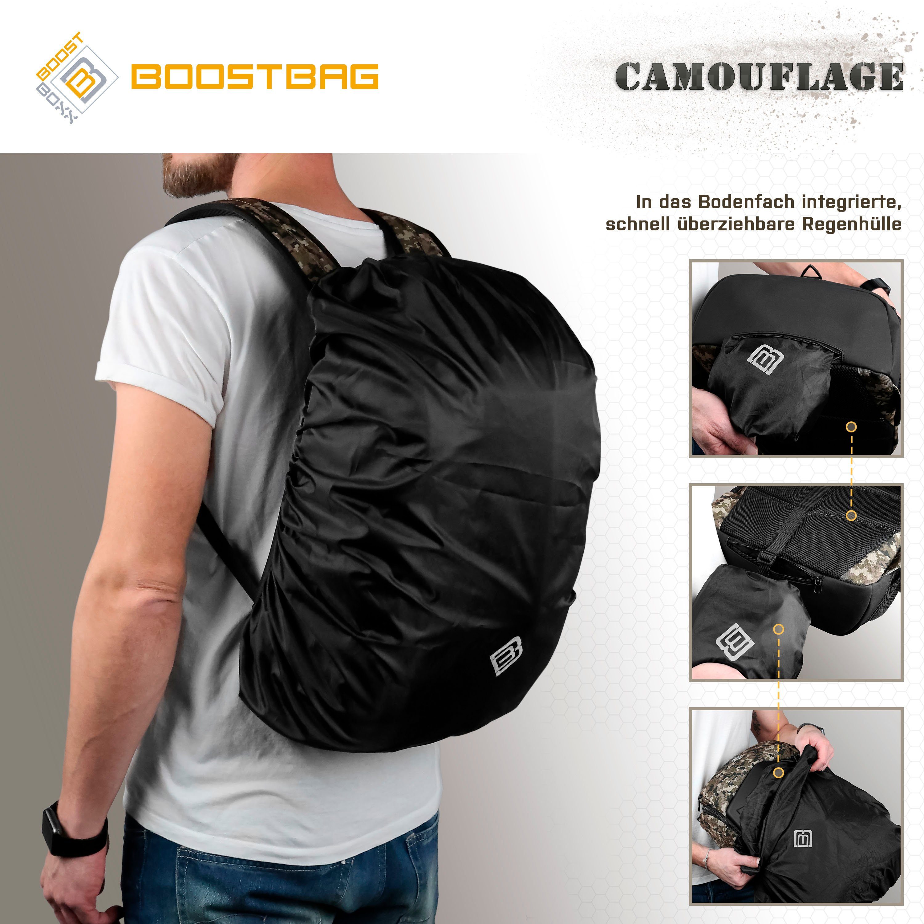 BoostBoxx Laptoprucksack Boostbag Camouflage