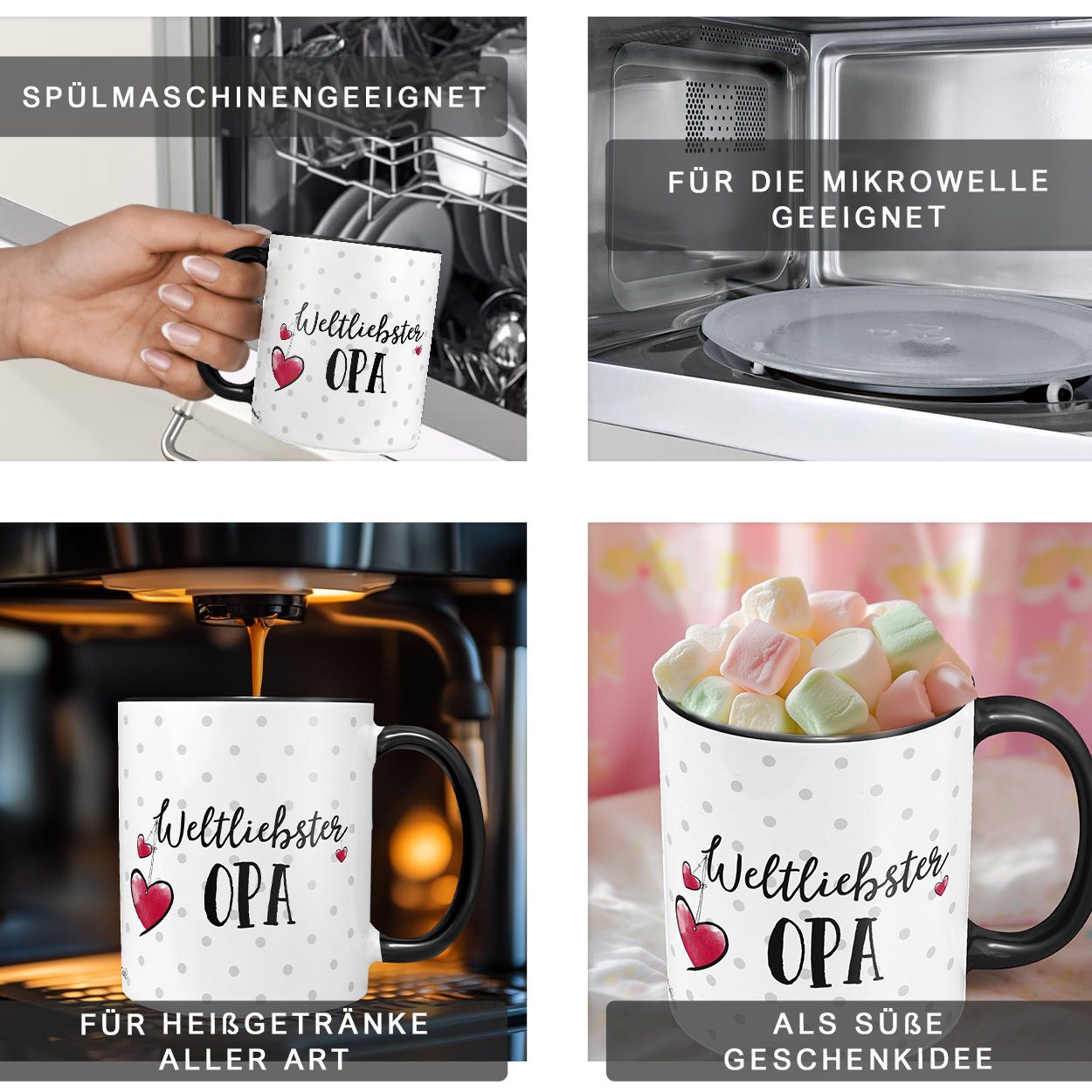 Sunnywall Dekokissen Weltliebste Mama, Papa, Oma oder Opa - Kuschelkissen F günstig online kaufen