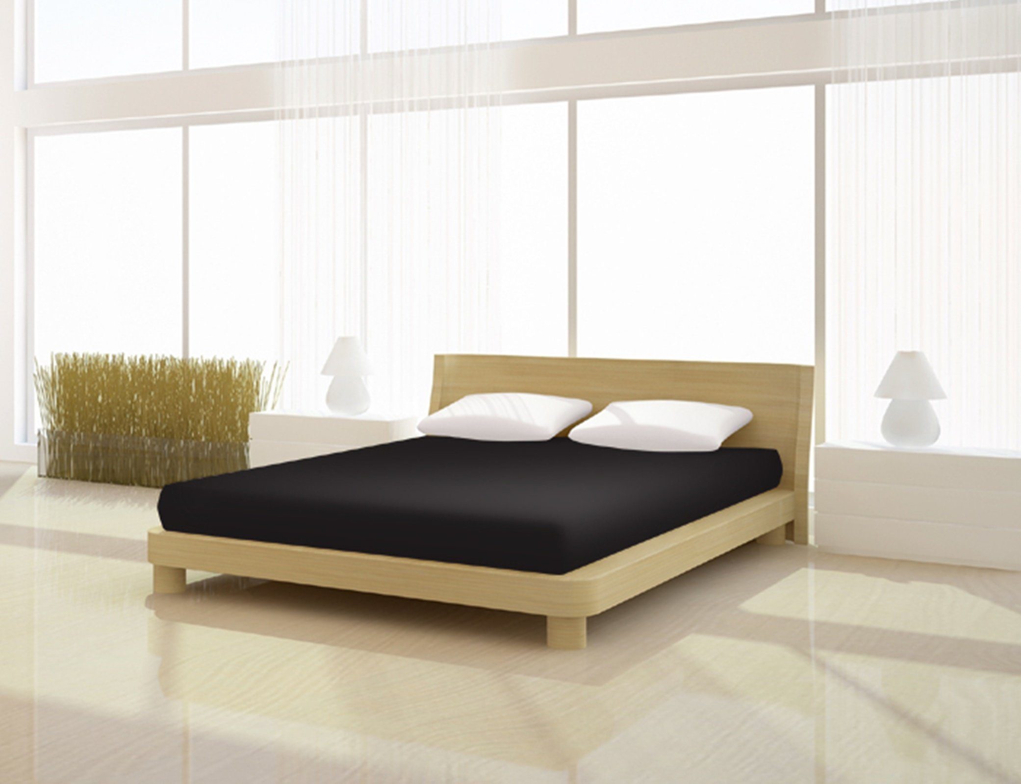 Mr. Sandman Spannbettlaken Full Elastan de luxe 180-200 x 200-220 cm, Baumw günstig online kaufen