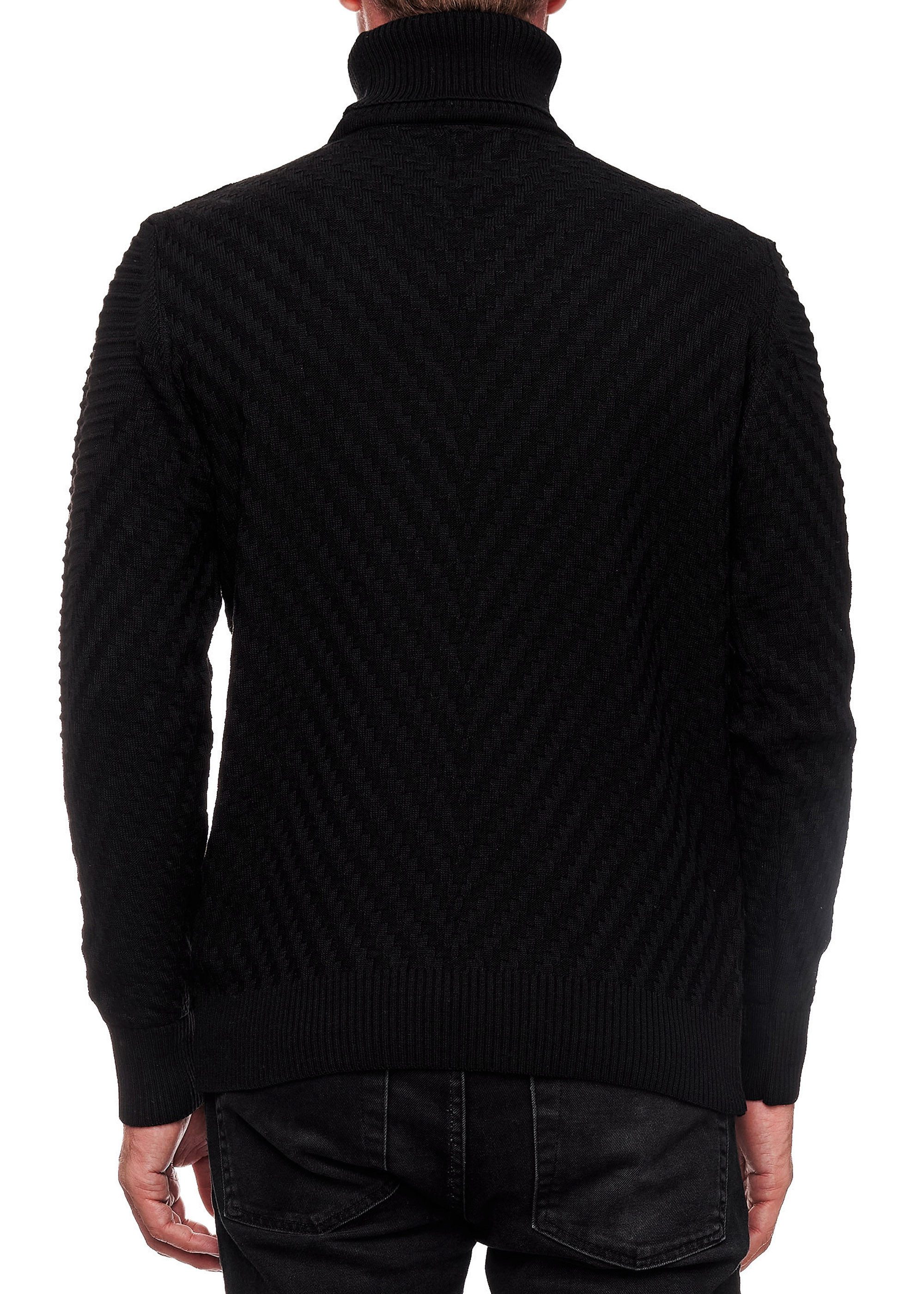 R-NEAL Rollkragenpullover Rollkragenpullover Herren Feinstrickpullover mit günstig online kaufen