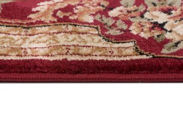 Orientteppich Oriente Teppich - Traditioneller Teppich Orient Rot Beige, Mazovia, 60 x 100 cm, Geeignet für Fußbodenheizung, Pflegeleicht, Wohnzimmerteppich