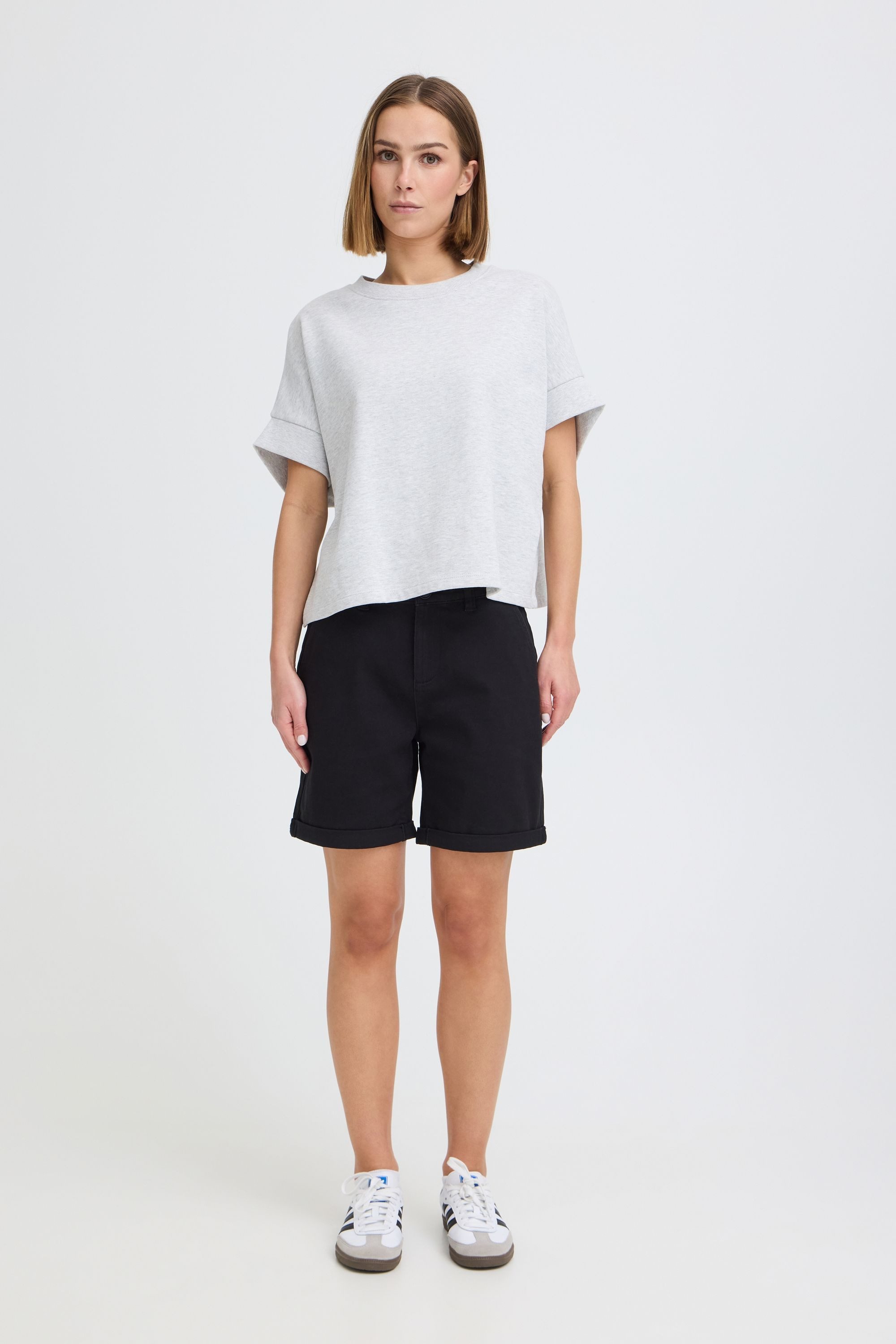 OXMO Chinoshorts OXKvita Turn-Up Shorts