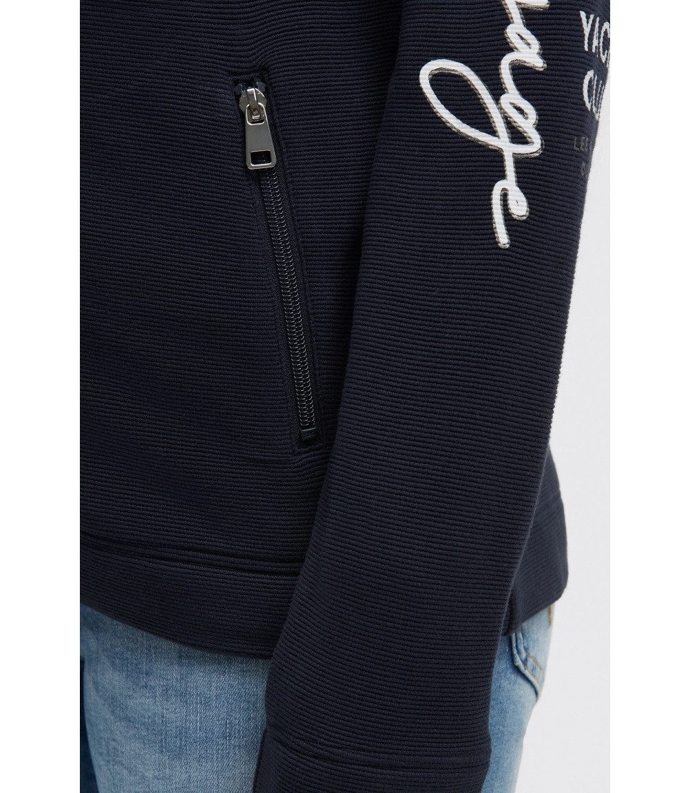 SOCCX Sweatjacke mit hohem Kragen navy blue – Bild 5 von 5
