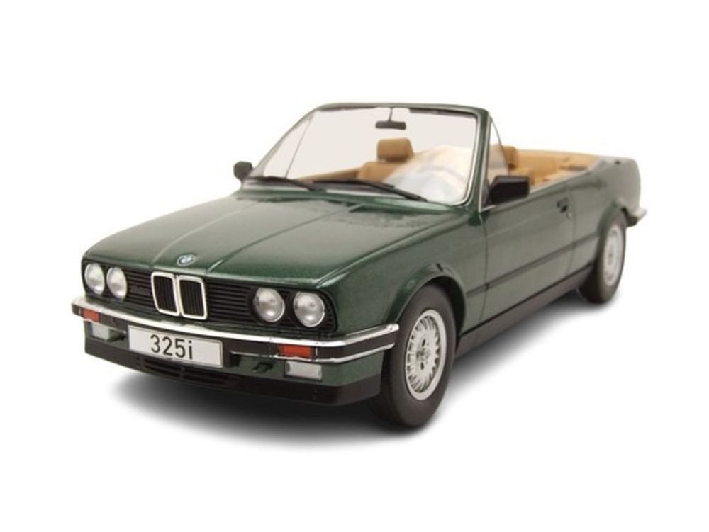 MCG Modellauto BMW 325i Cabrio E30 1985 dunkelgrün metallic, Maßstab 1:18