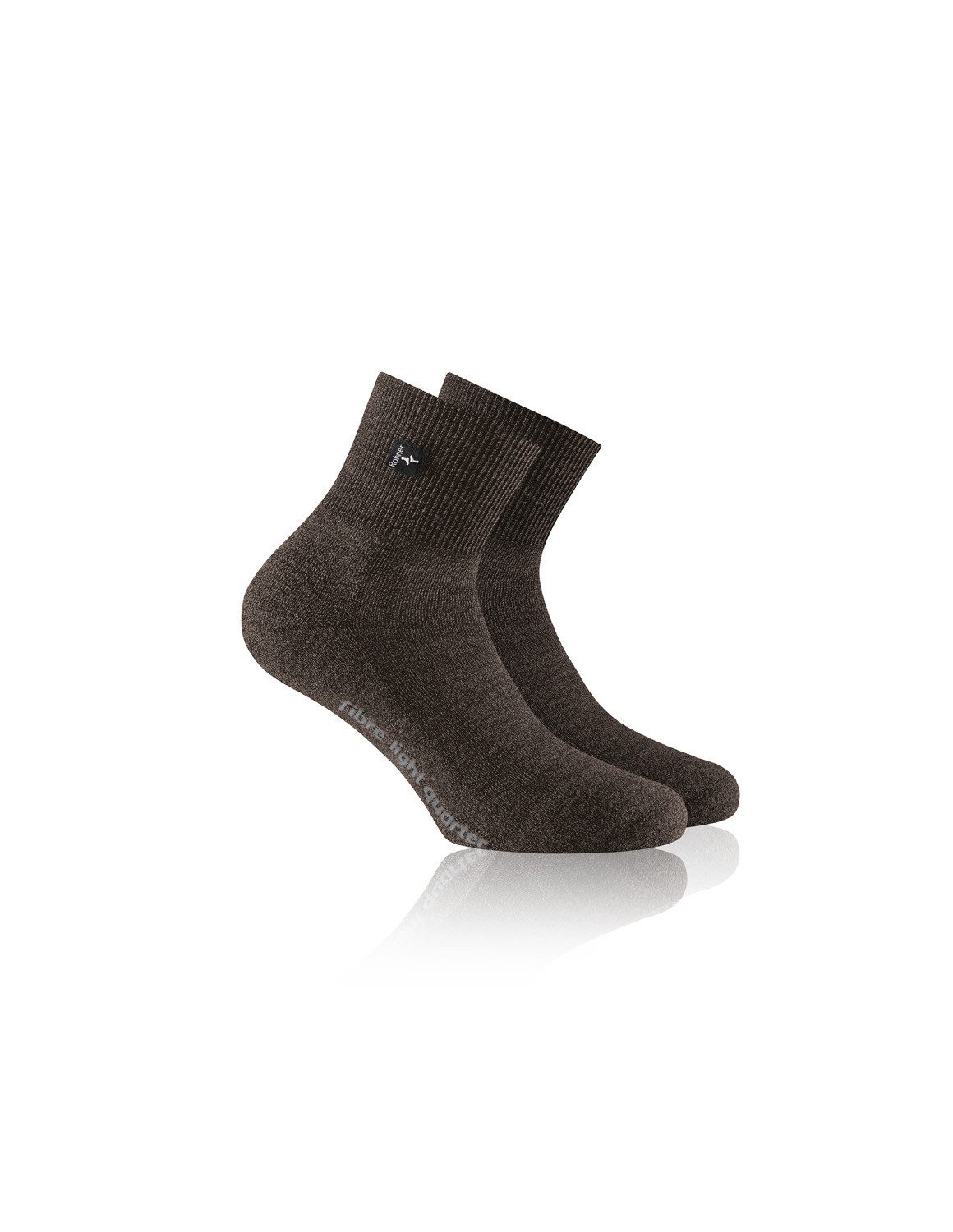 Socken fibre light quarter braun
