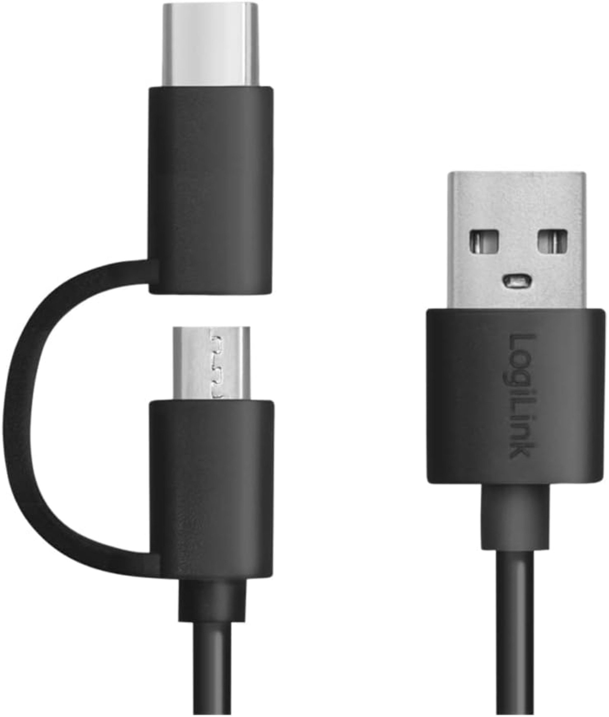 LogiLink Powerbank 8000mAh Qi USB C kabellos LED Ladeanzeige schwarz Powerbank Powerbank mit Qi Ladefunktion 8000 mAh (5 V), Qi Laden USB C LED Anzeige 3 Geräte gleichzeitig kompakt schwarz