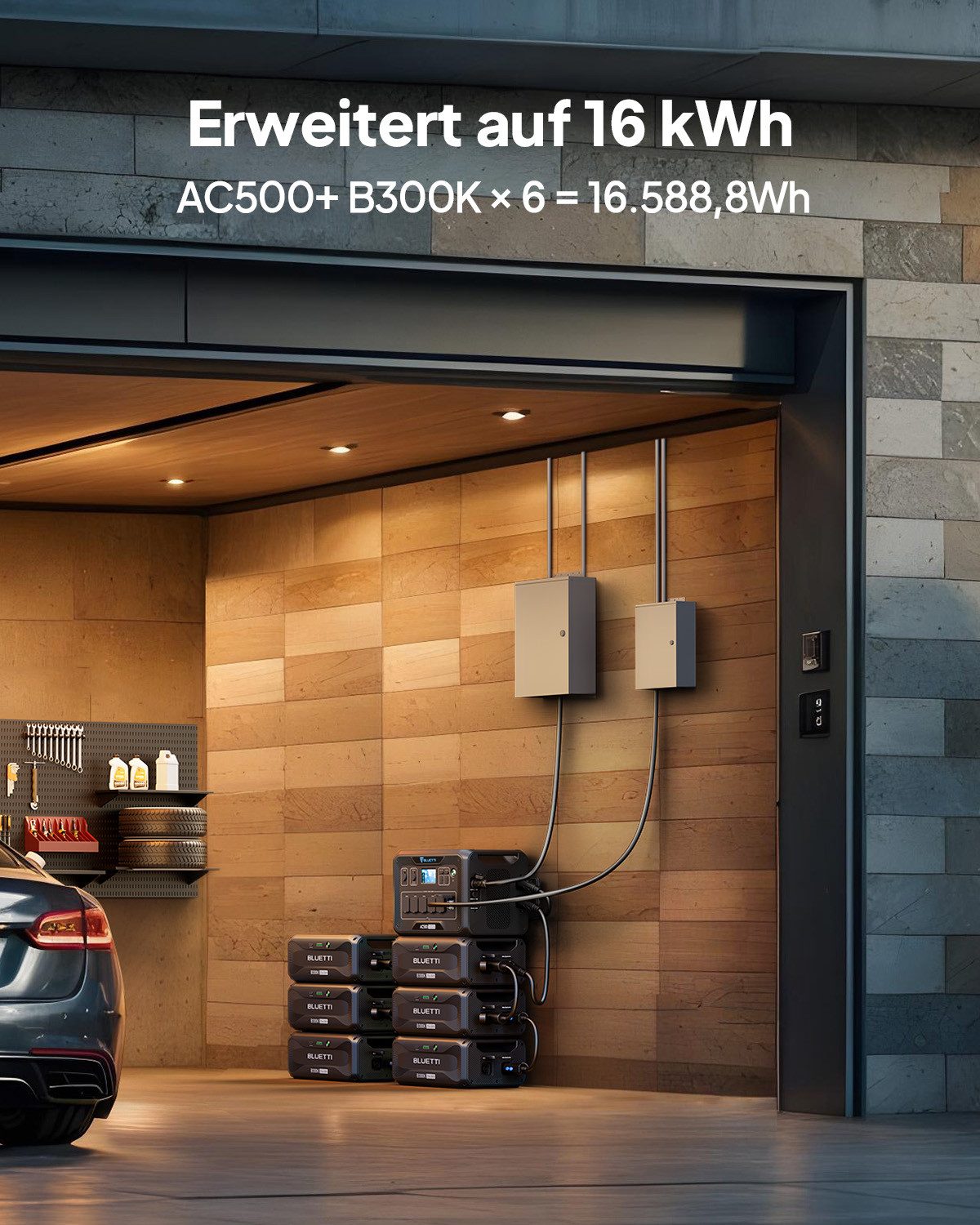 BLUETTI Stromerzeuger B300K Erweiterungsakku 2764.8Wh für Powerstation AC200L/AC300/AC500