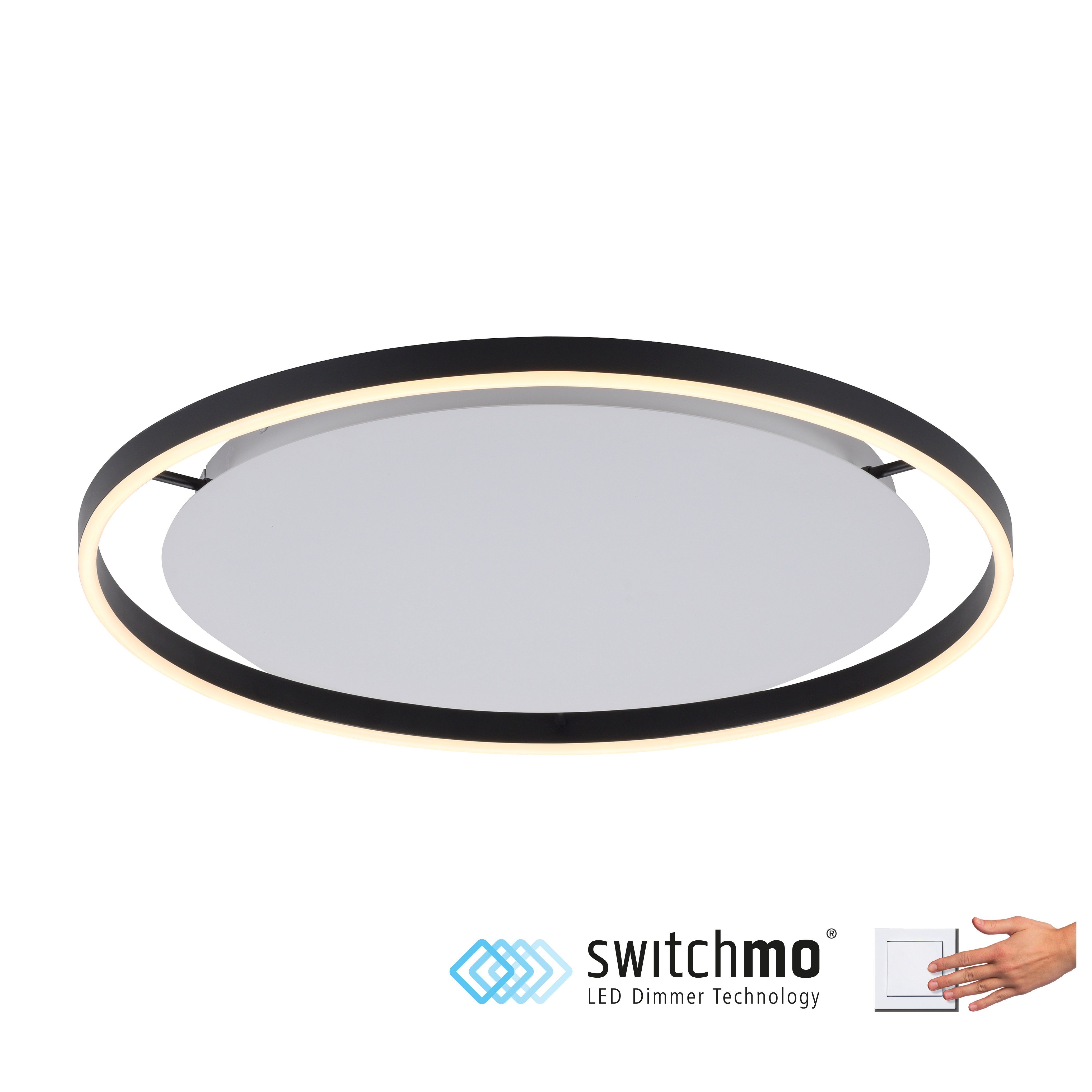 Leuchten Direkt Deckenleuchte Switchmo dimmbar, LED, integriert, fest dimmbar, Switchmo, LED Warmweiß, RITUS