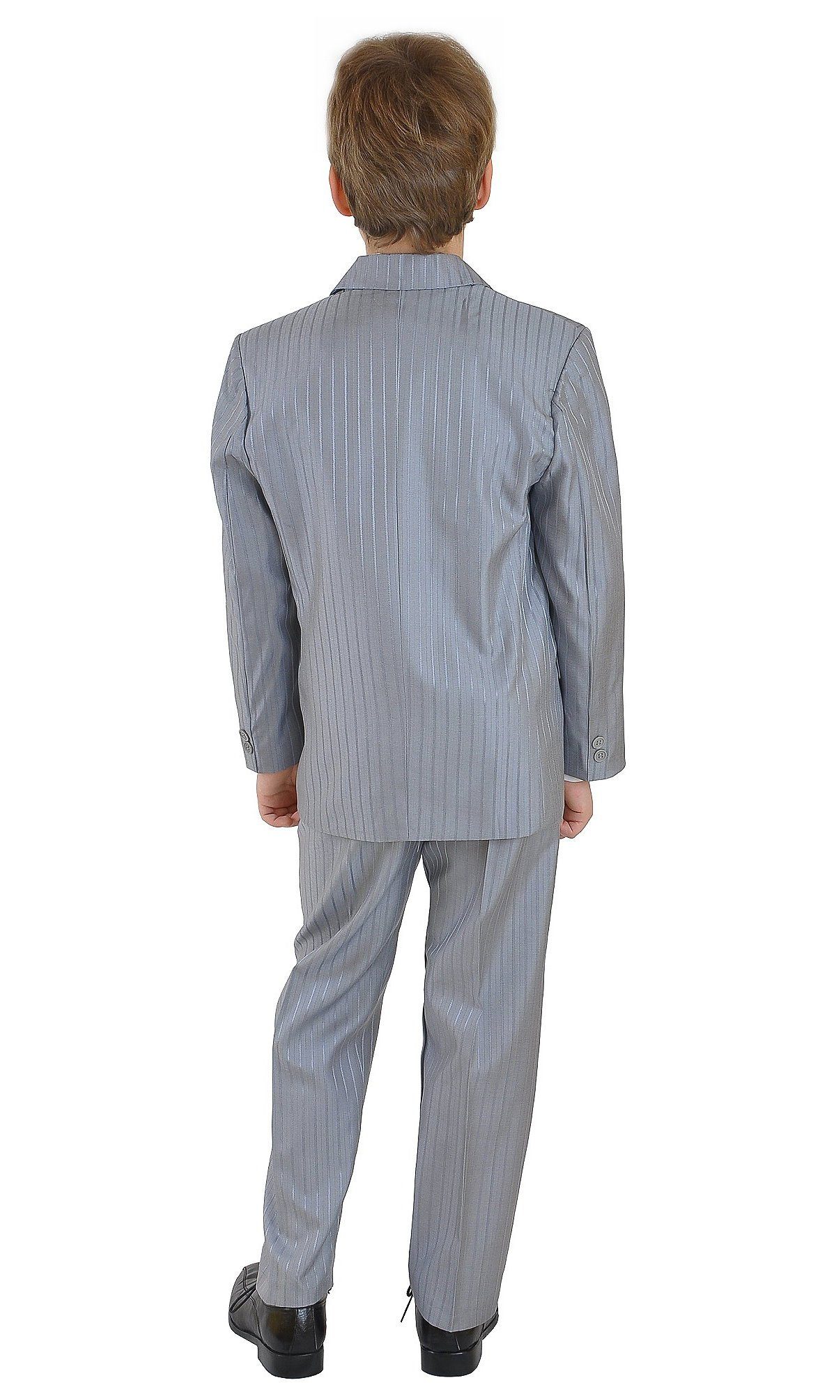 Family Trends Anzug Kombination Set Teilig Jungen Hemd family-trends Krawatte 5 Hose, 5-teilige Anzug-Kombination für Sakko Weste von