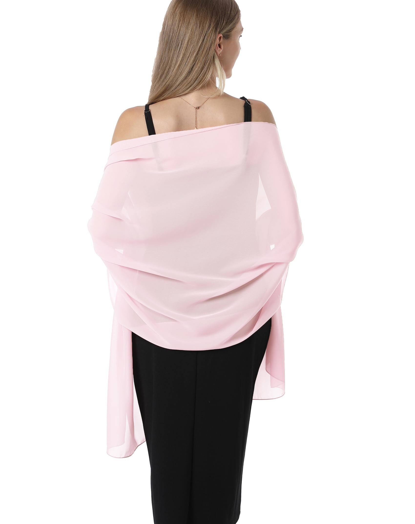 Zaewry Modeschal Damen Schal – Elegante leichte Stola, weich fließend, (1-St), ideal für Abendkleid, Hochzeit & festliche Anlässe