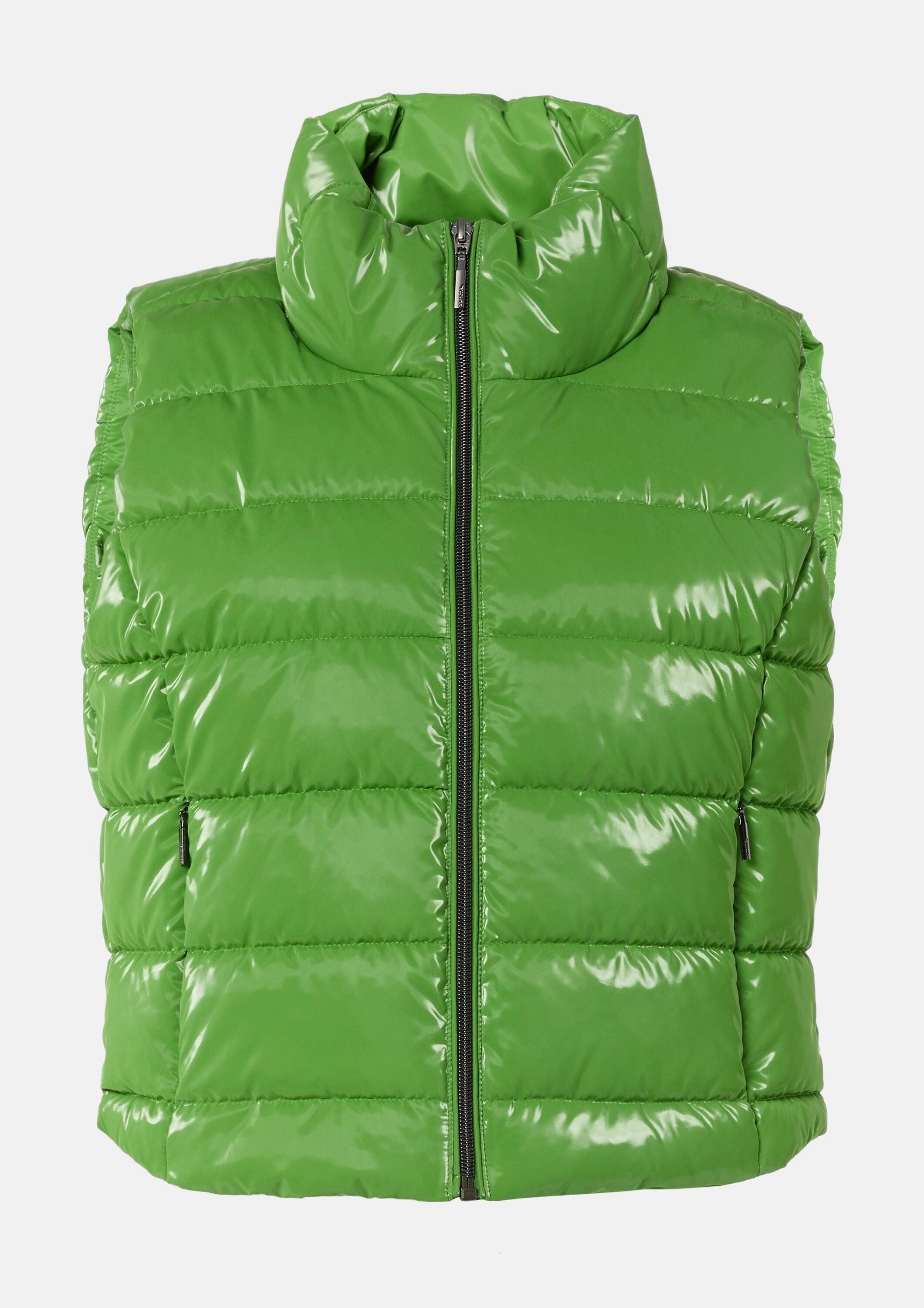 comma Outdoorjacke Outdoor-Weste Glänzende Weste mit Steppung