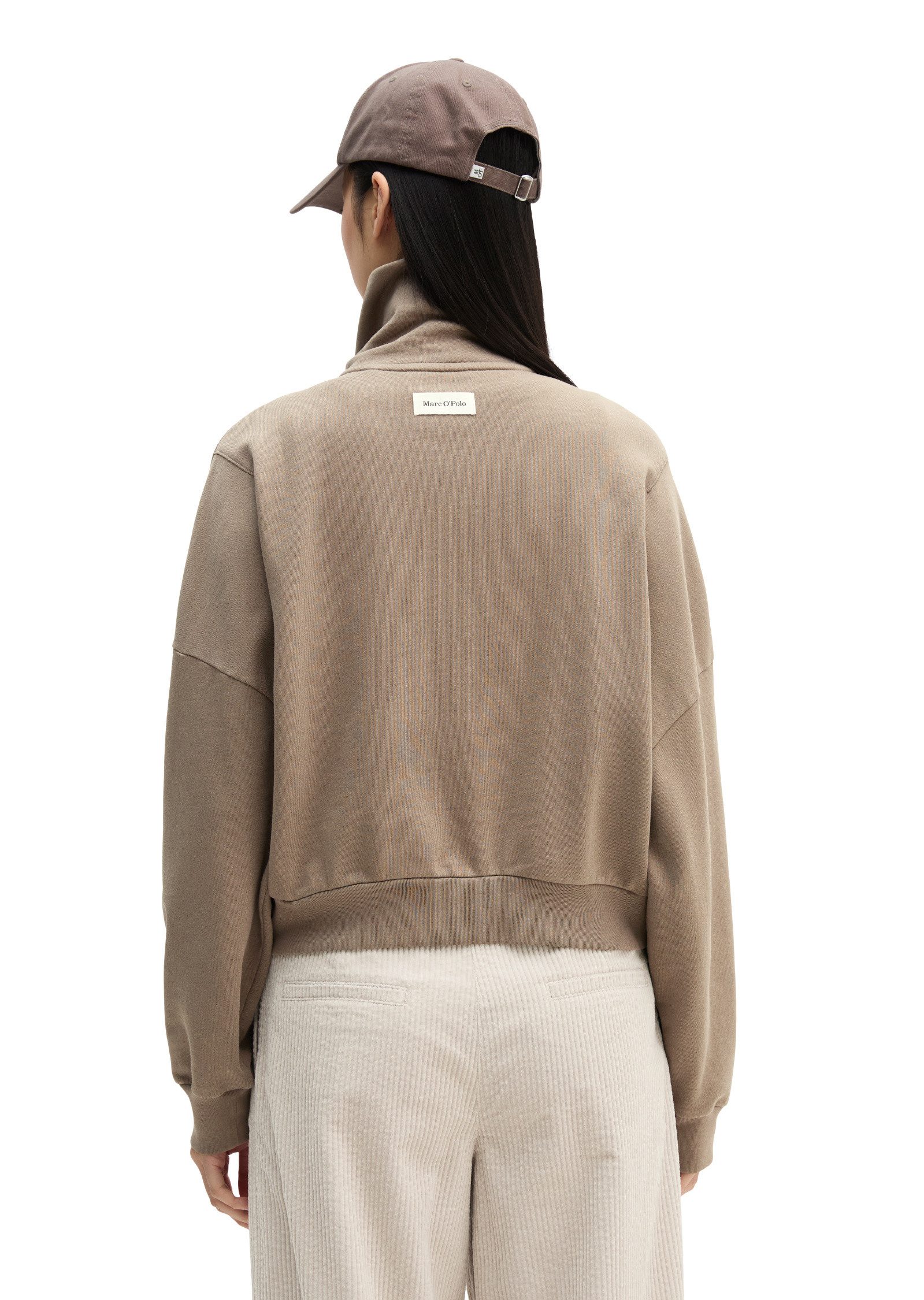 Marc O'Polo Sweatjacke mit recycelter Baumwolle