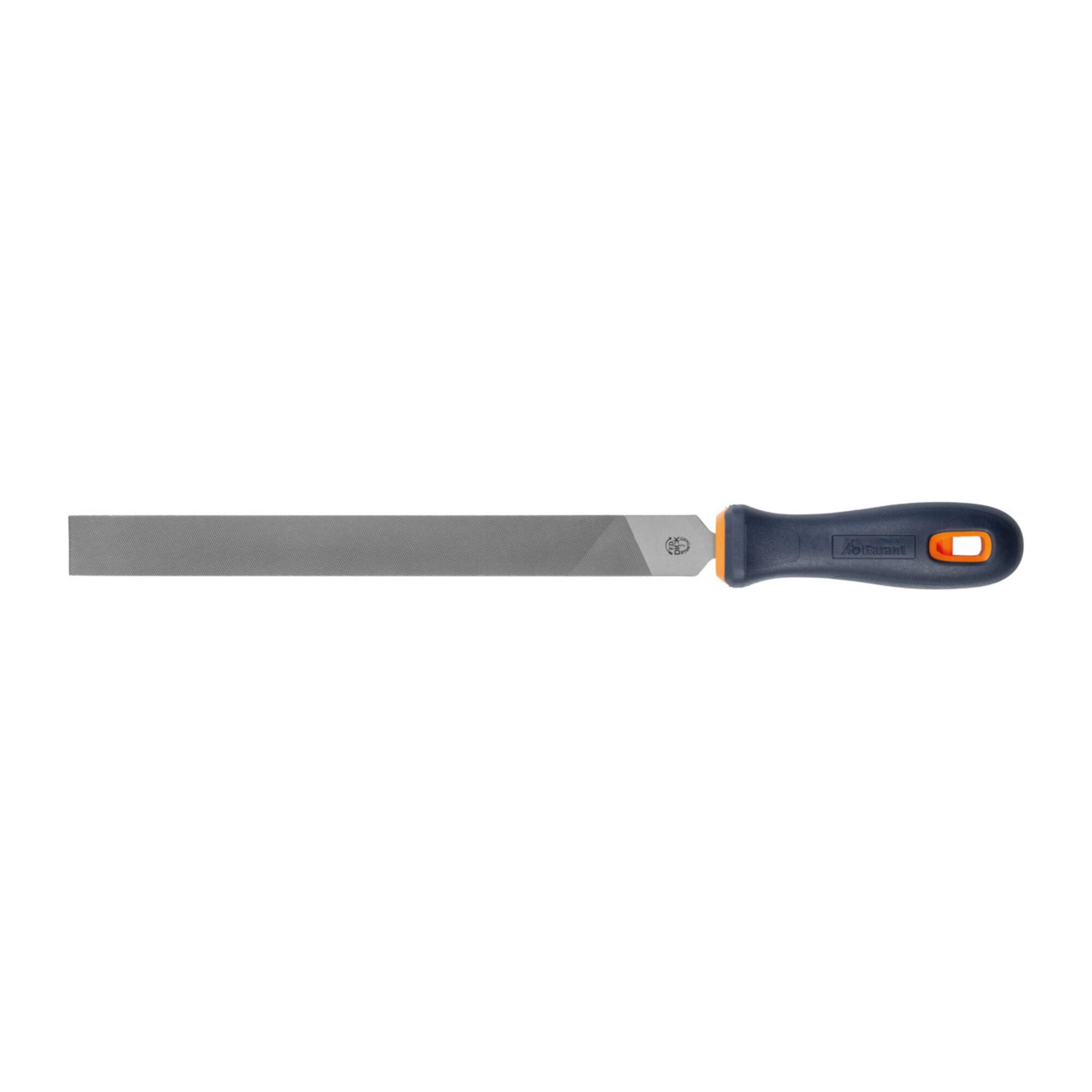 F. DICK Werkstattfeile DICK Flachfeile mit GARANT 2K-Heft Hieb 2, Länge ohne Angel: 250 mm
