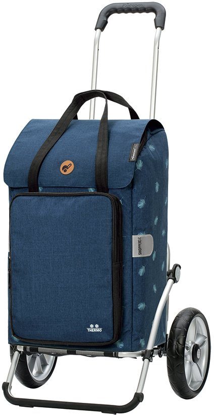 Andersen Einkaufstrolley Royal Ivar, 45 l, mit HängFix zum Anhängen an den Einkaufswagen blau