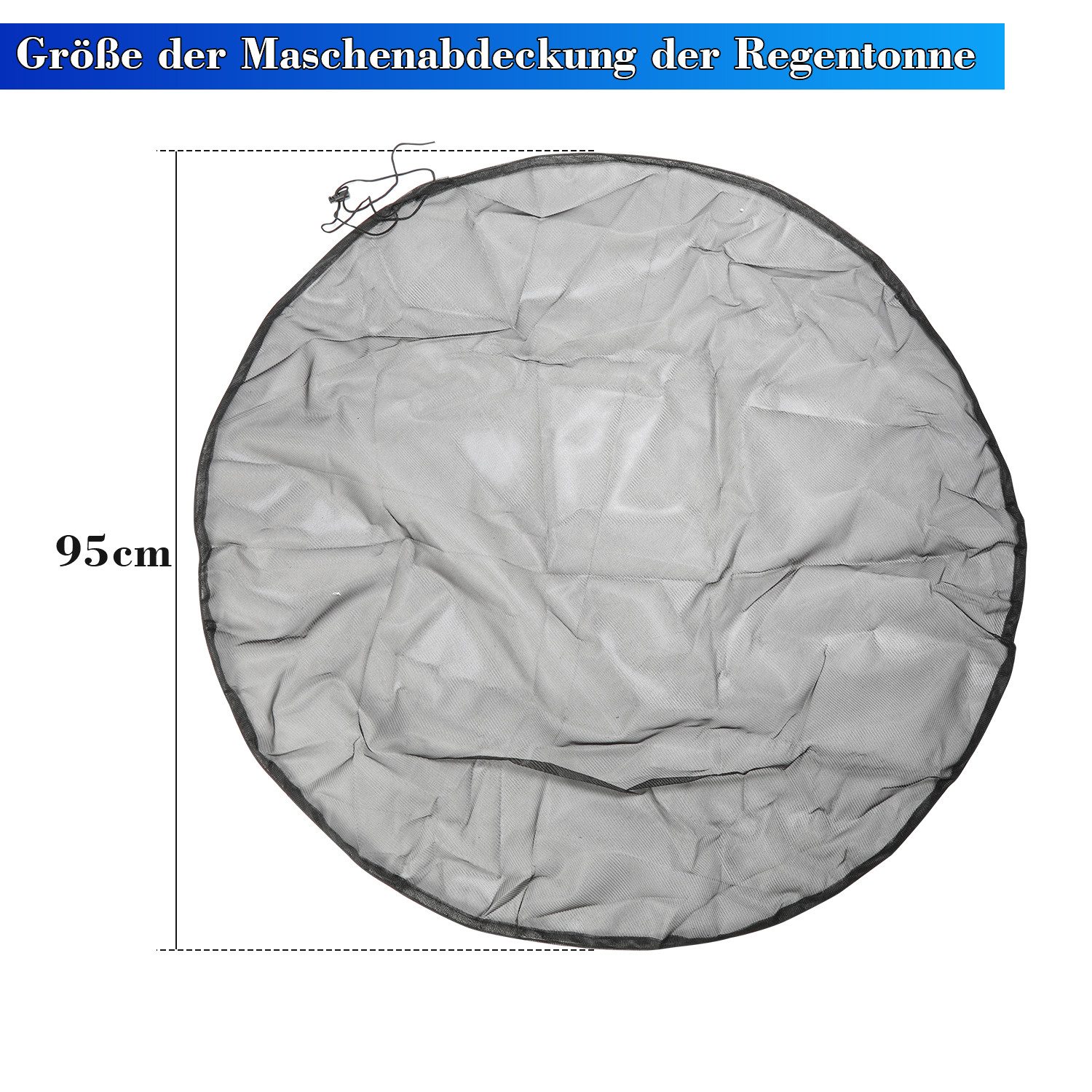 Clanmacy Regentonnendeckel Regentonnen Netz 4 stück Regentonnendeckel Schutz vor Stechmücken 95cm