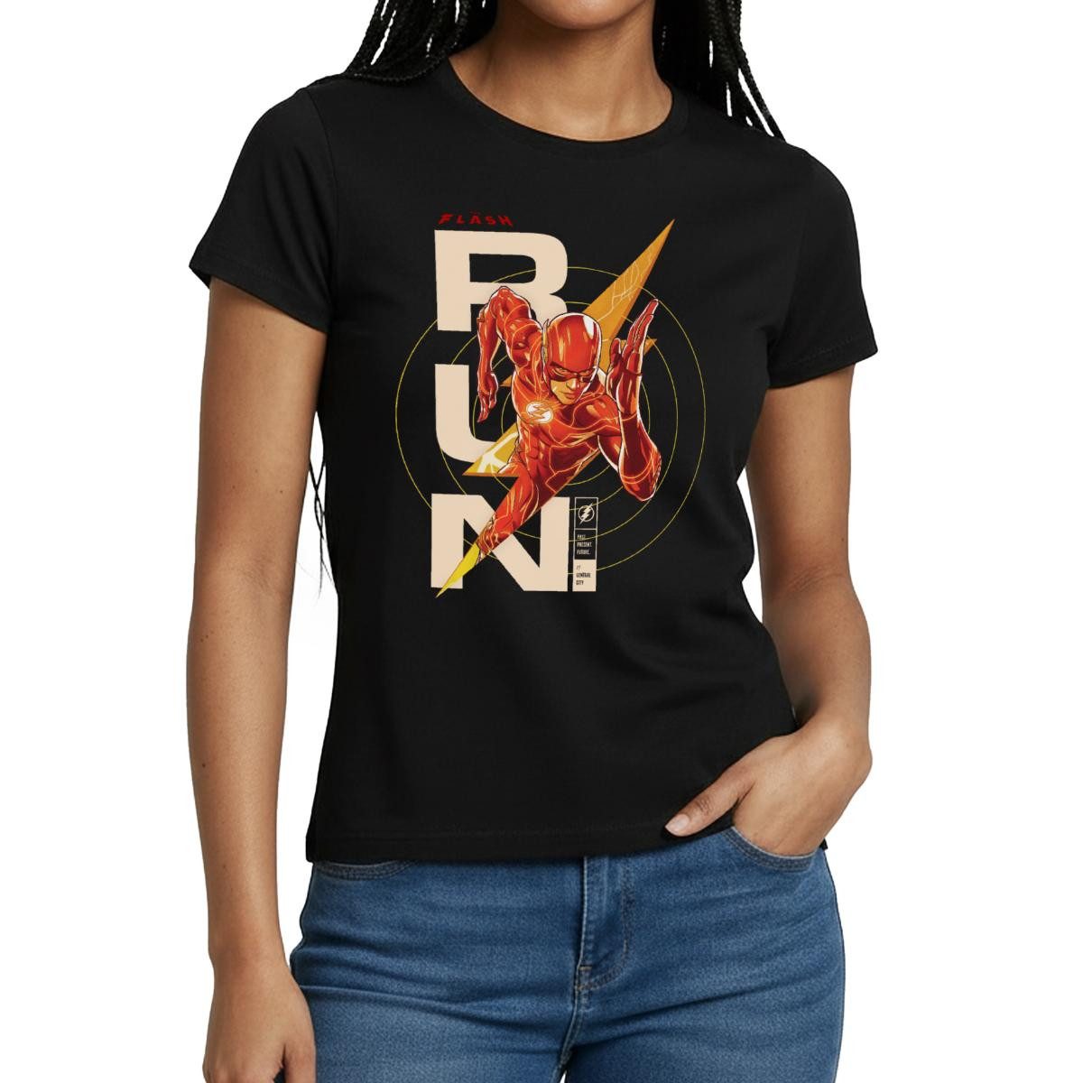Spreadshirt T-Shirt The Flash Speedster RUN Frauen T-Shirt (1-tlg)