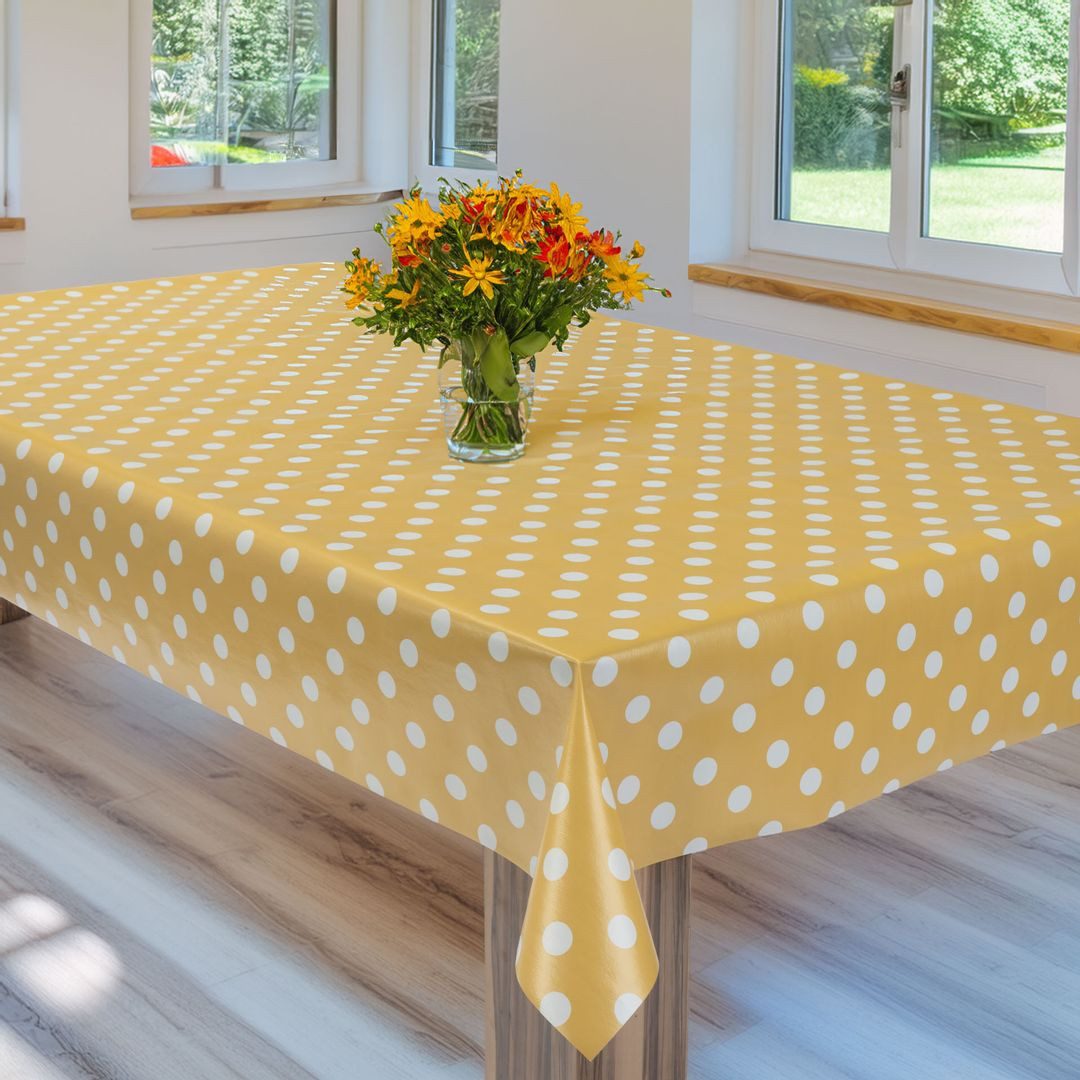 laro Tischdecke Wachstuchtischdecke Punkte Mix PVC Eckig – Bild 5 von 5