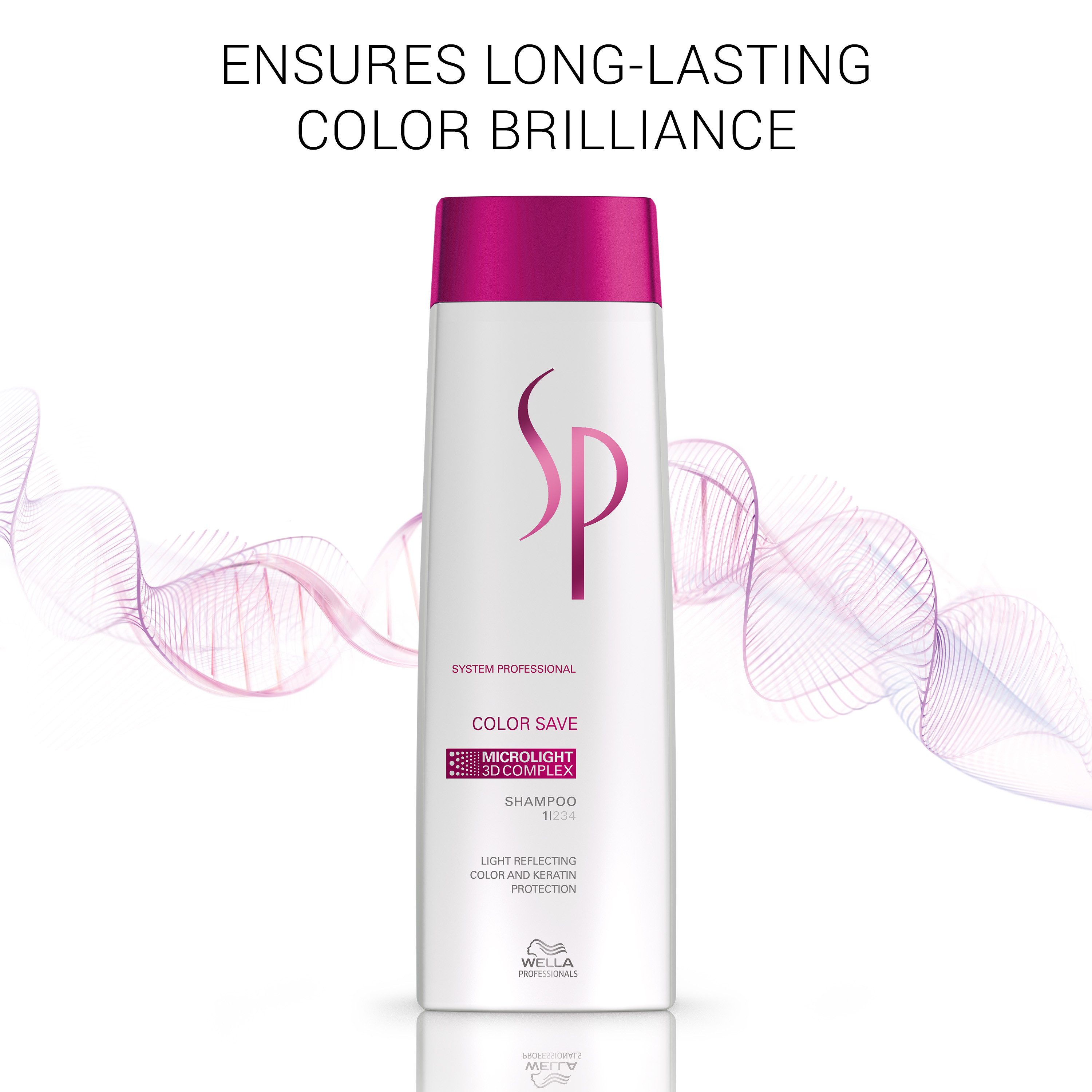 Wella SP Haarshampoo COLOR SAVE SHAMPOO, farbschützend, einfache Anwendung, pflegend