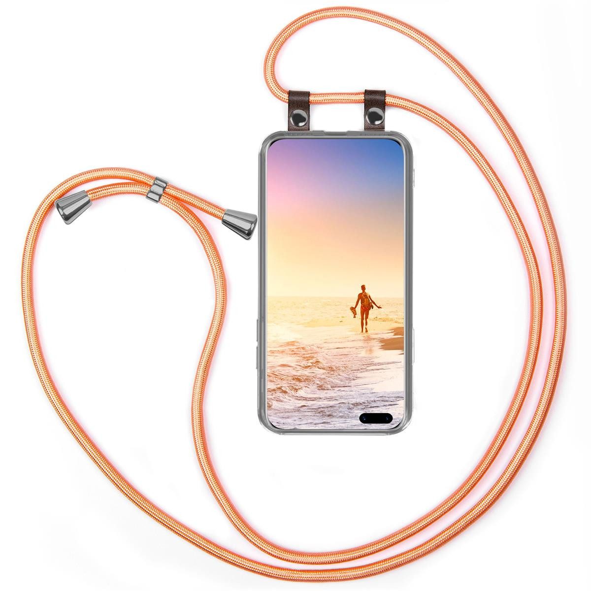 moex Handyhülle moex® Free Spirit für Huawei P40 Pro Plus, Hülle mit Band, Kette abnehmbar Handyband Handyhülle zum Umhängen
