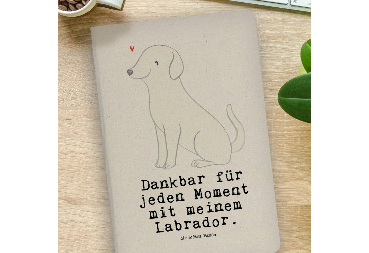 Thumbnail - Mr. & Mrs. Panda Notizbuch Labrador Moment - Transparent - Geschenk, DIN A4 Notizbuch, Schenken, Mr. & Mrs. Panda, Kreat...