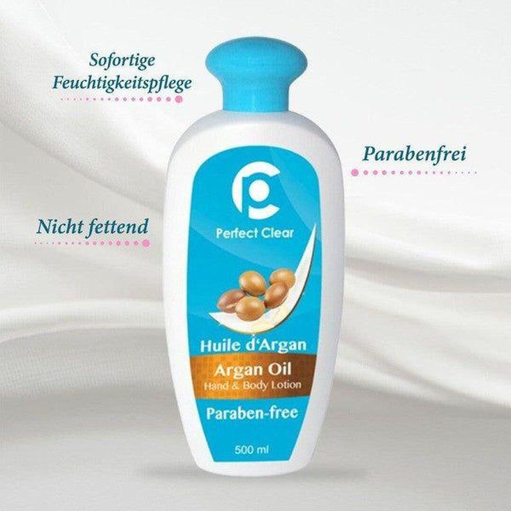 Perfect Company Bodylotion Perfect Clear Argan Oil Hand & Body Lotion, Paraben free 500ml