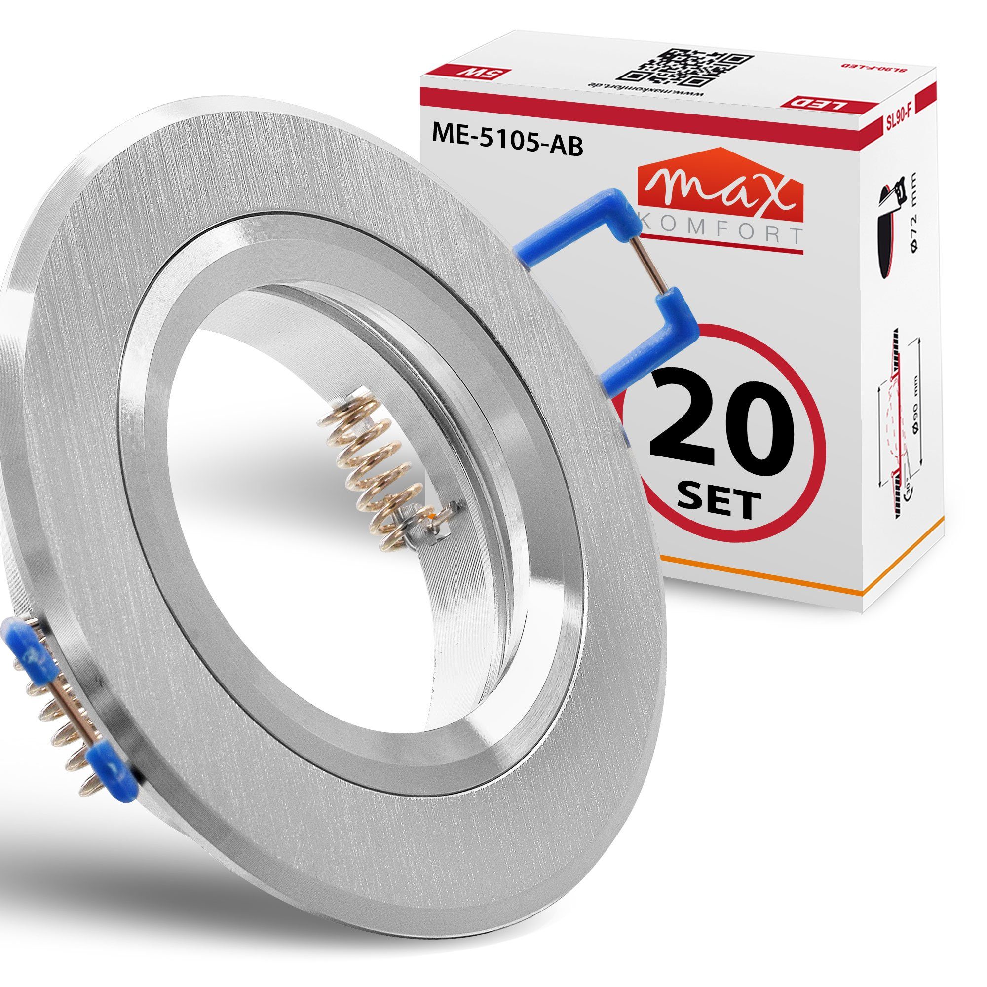 Maxkomfort Einbauleuchte Einbaustrahler 5105, ohne Leuchtmittel, günstig online kaufen